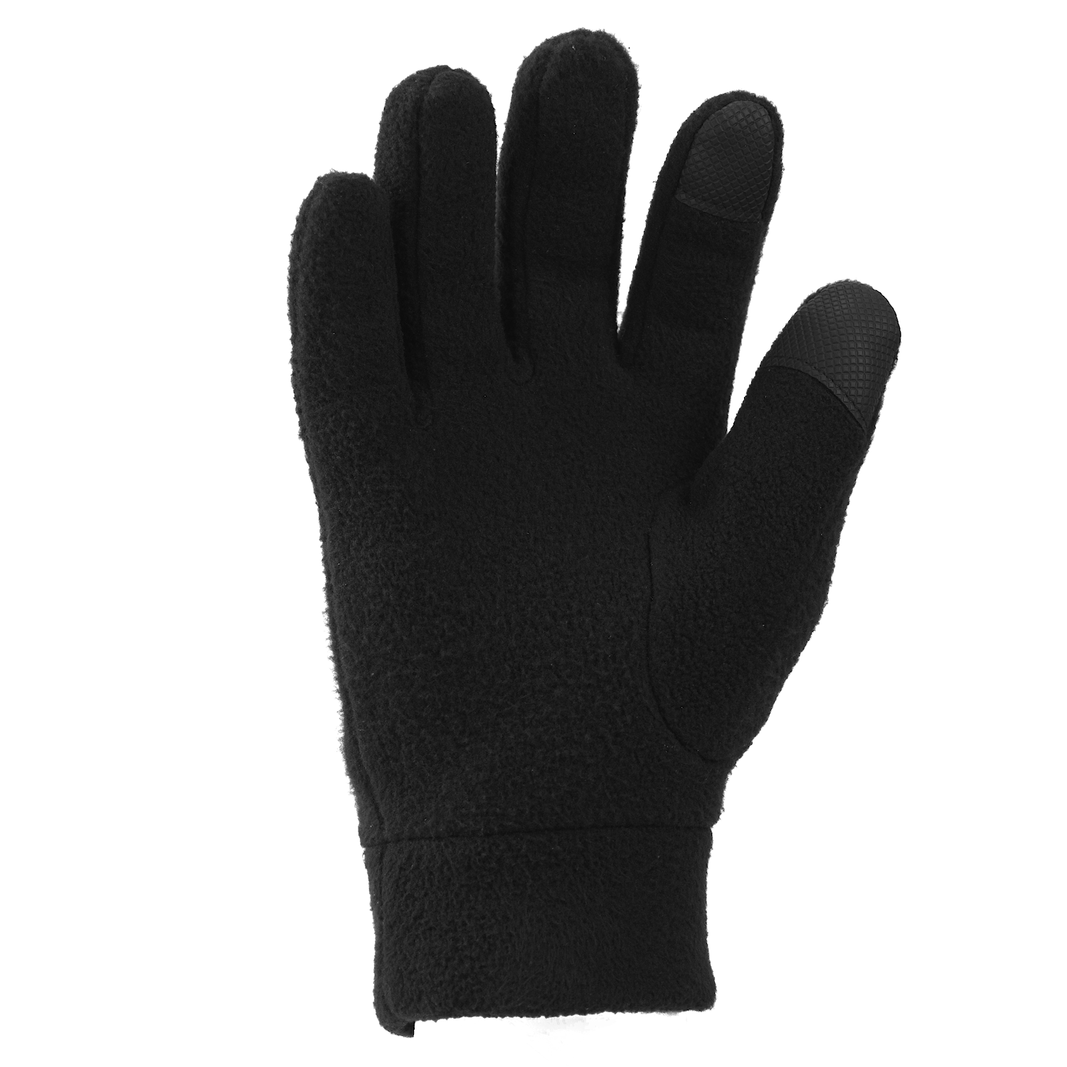 Polar Womens OZERO Black Mens Fleece Gloves Cuff & with Winter Snow Elastic Gloves