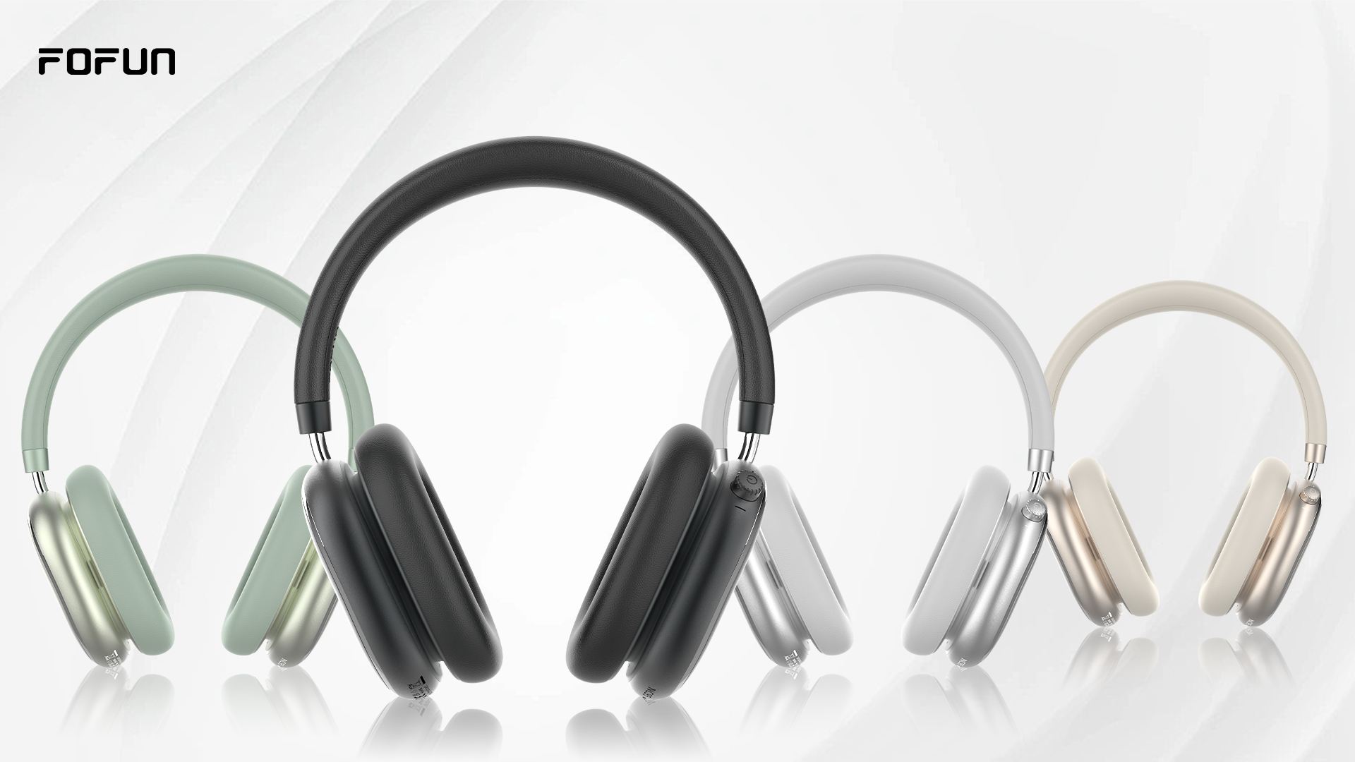 thumbnail video image 2 of FOFUN NC95 Wireless Over Ear Headphones, Hybrid Active Noise Cancelling, Bluetooth 6.0 with Knob Control, 65H Playtime, App EQ Control, Hi-Res Audio, Comfort Fit for Travel and Workout, 2 of 12