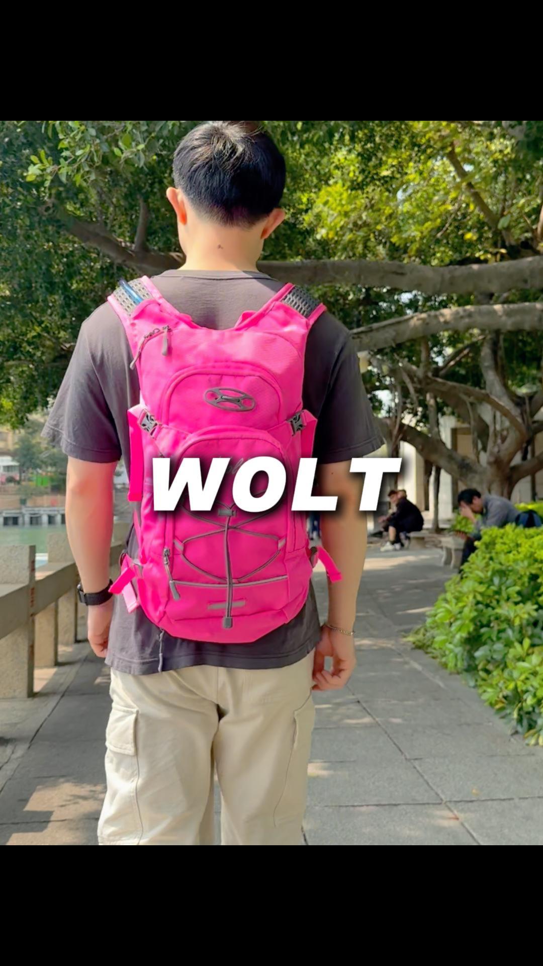 thumbnail video image 2 of WOLT Hydration Backpack with 2L Water Bladder - 18L Lightweight & Waterproof, 2 of 8