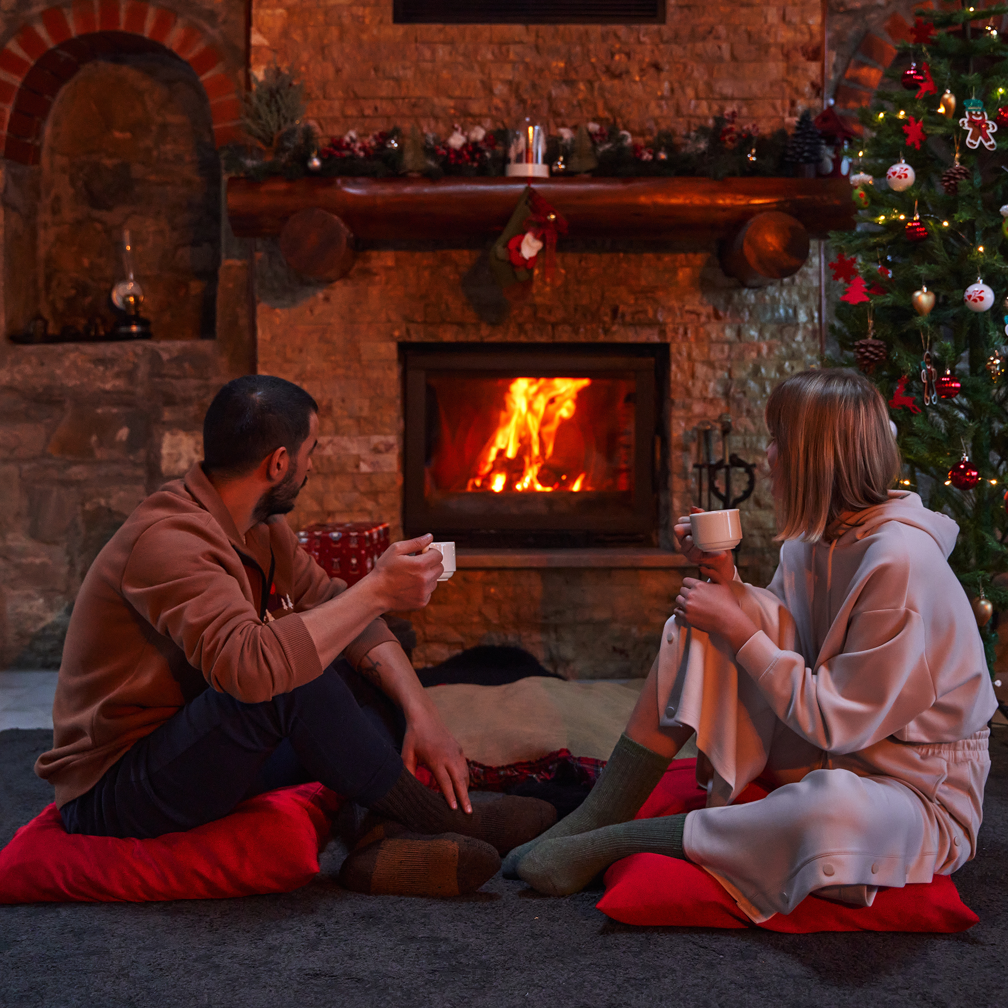 thumbnail video image 2 of GoWith Thermal Warm Terry Lined Alpaca Hiking Boot Socks for Men & Women - Optic Effect | 2 Pairs | Model: 6006, 2 of 14