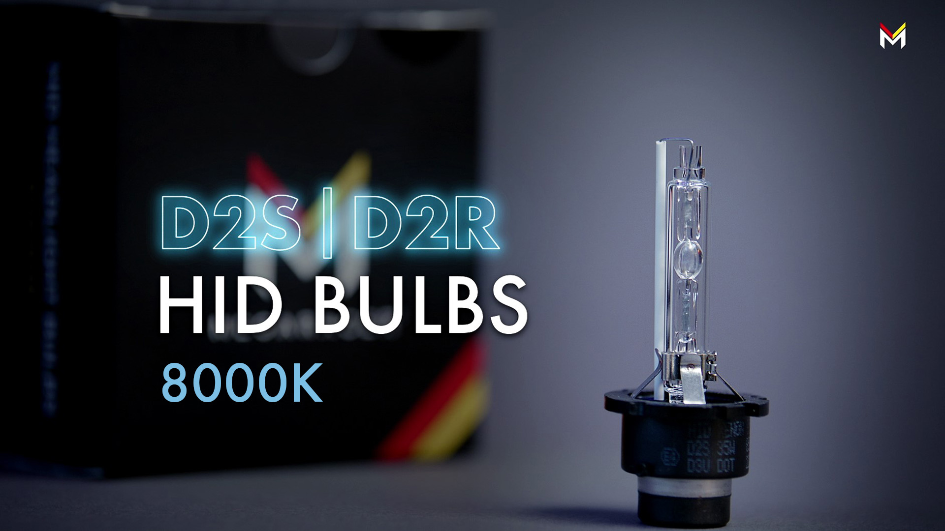 thumbnail video image 2 of Mega Racer D2S/D2R Headlight Bulb HID Xenon 8000K White Blue 2 PACK - OEM Replacement, 85V AC, 35W, 4000 Lumens Low Beam Car Bulbs, 2 of 7