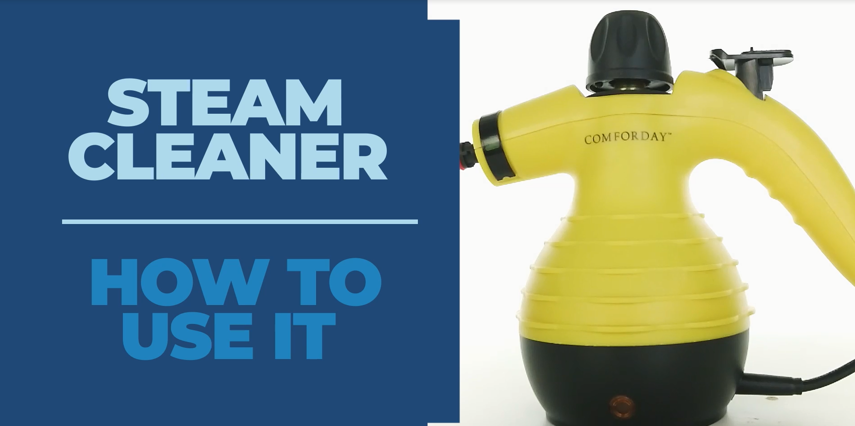 thumbnail video image 2 of Comforday Handheld Steam Cleaner, 2 of 14