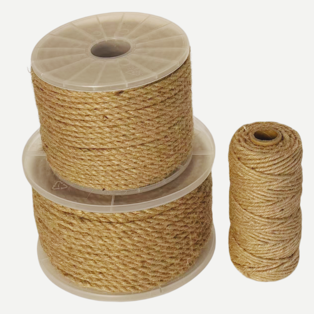 thumbnail video image 2 of SDHUATUO Jute Twine Rope 4mm x 164ft, Natural Hemp String for Gardening, Crafting, Cat Scratching Post, DIY Crafts, Bundling, Home Decor, 2 of 8