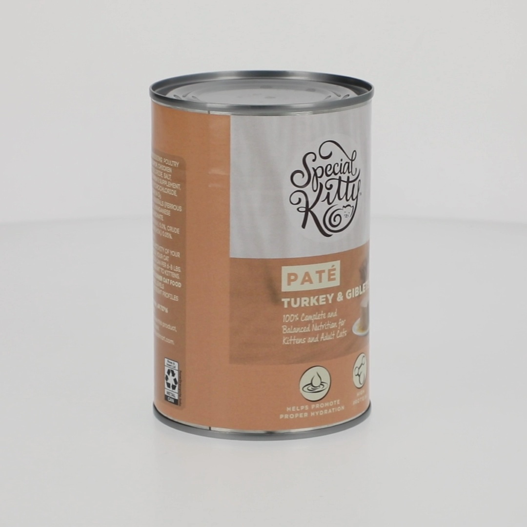Special Kitty Turkey Giblets Dinner Pate Wet Cat Food 22 oz Can