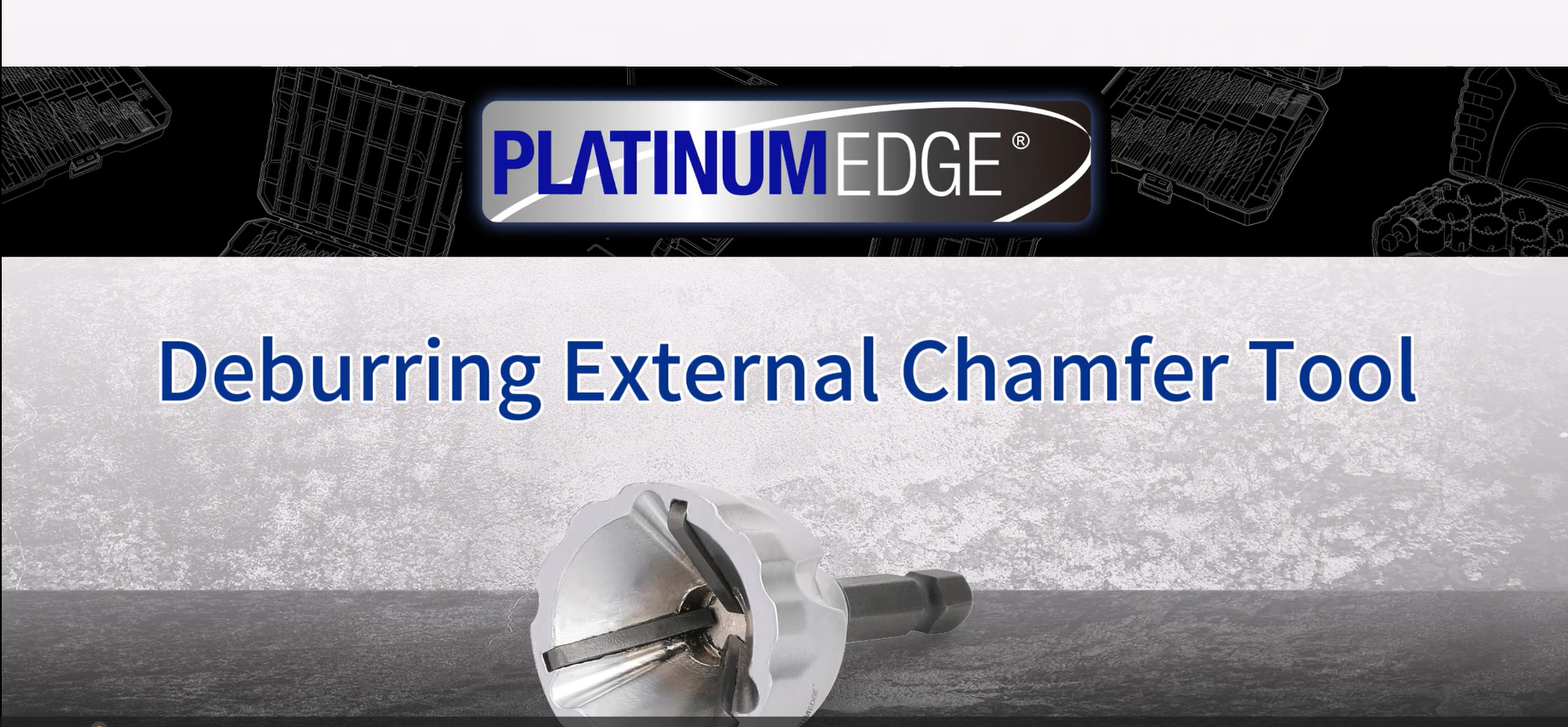 PLATINUMEDGE Deburring External Chamfer Tool, 1/8
