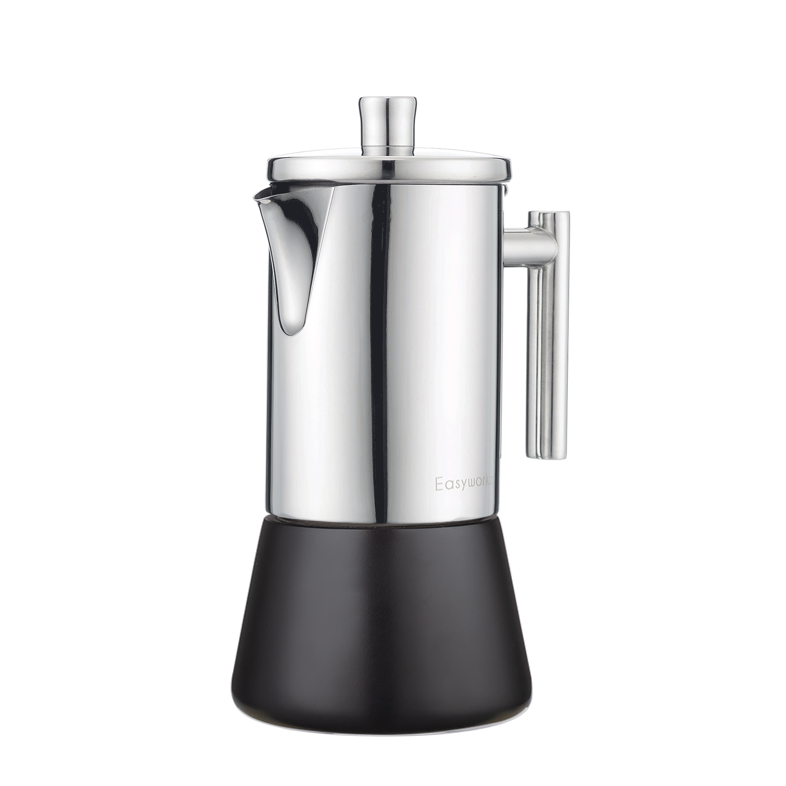 Induction Stainless Steel Italian Coffee Machine Maker 4cup 6.8 Oz