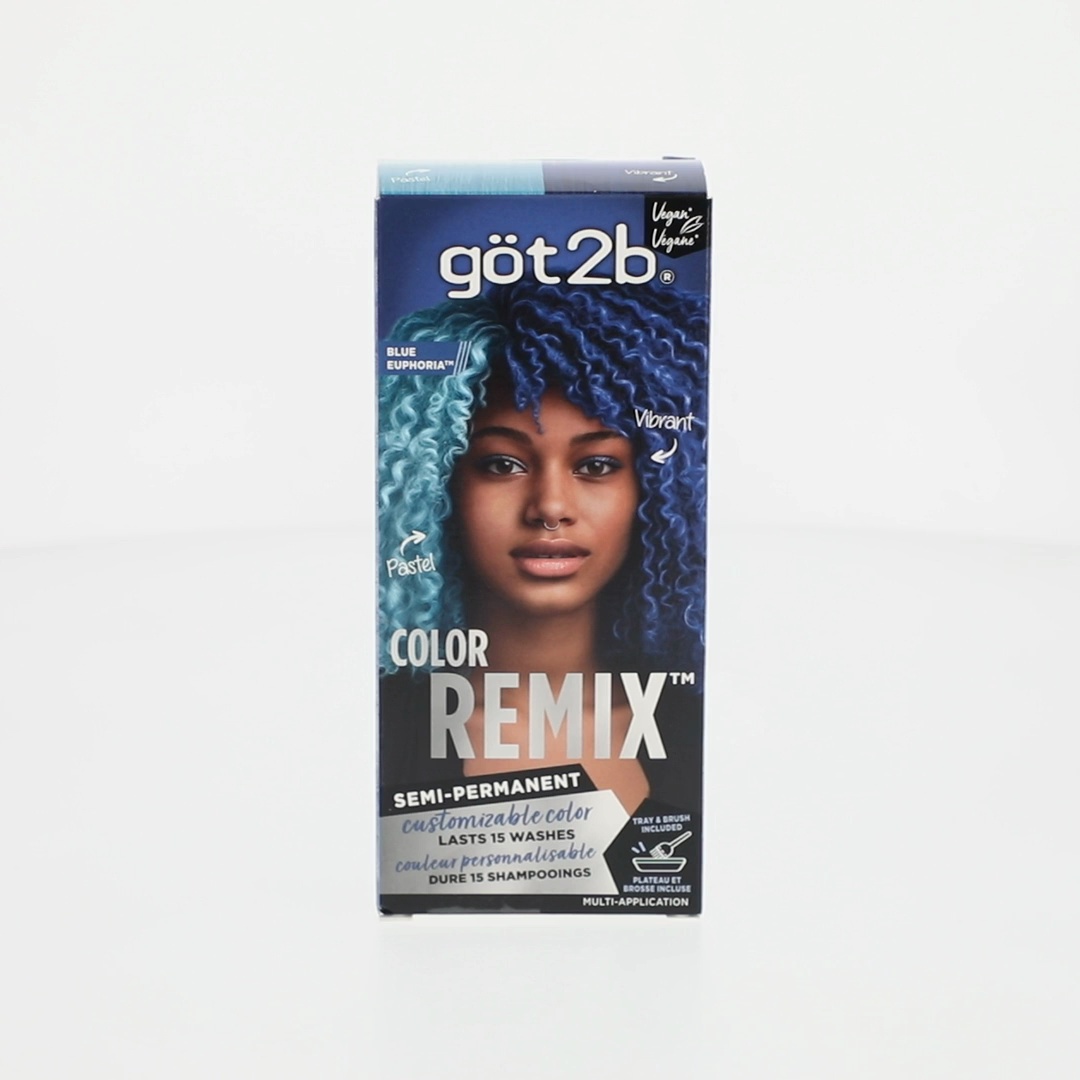 got2b Customizable Semi-Permanent Hair Color Kit Blue Euphoria 095