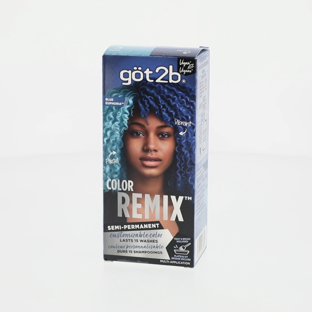 got2b Customizable Semi-Permanent Hair Color Kit Blue Euphoria 095