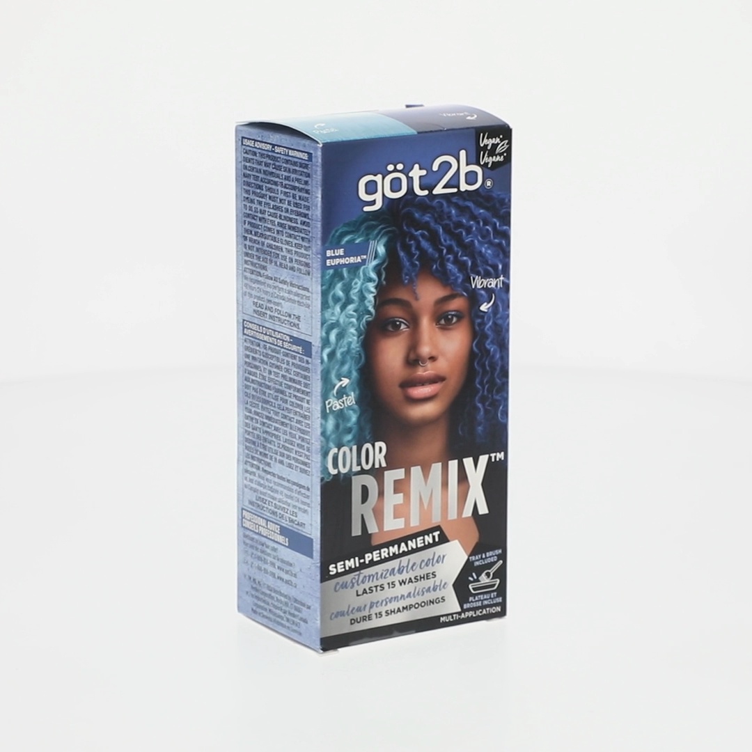 got2b Customizable Semi-Permanent Hair Color Kit Blue Euphoria 095