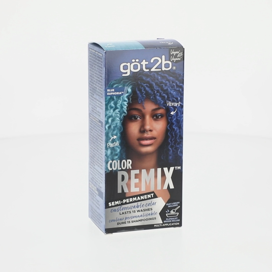 got2b Customizable Semi-Permanent Hair Color Kit Blue Euphoria 095