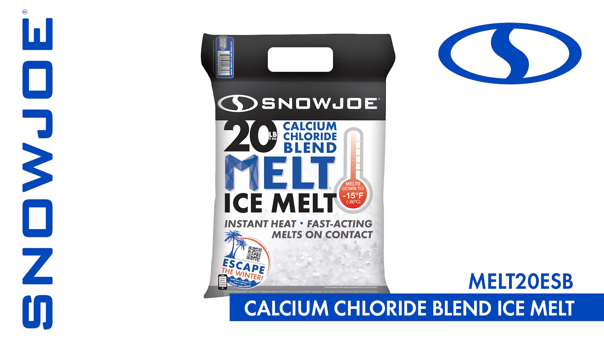 thumbnail video image 2 of Snow Joe Calcium Chloride Ice Melt Blend, Snow Removal for Driveway, 20 Lbs, 2 of 12