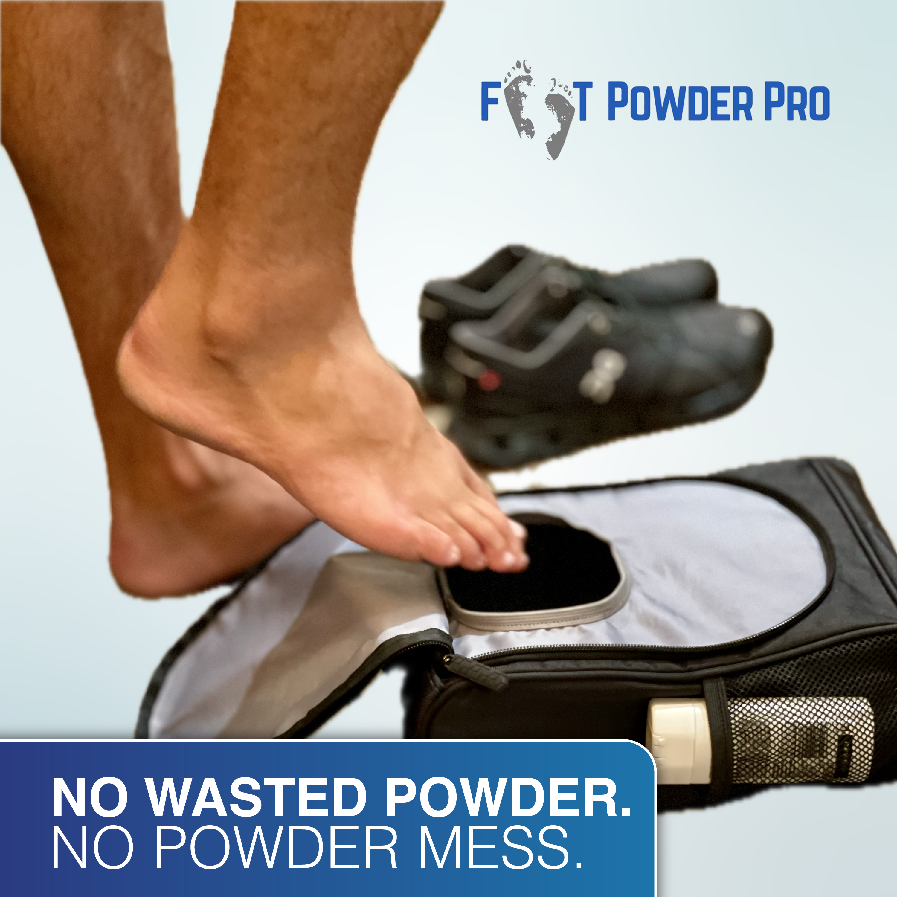 thumbnail video image 2 of Foot Powder Pro Case, For Applying Foot Powder With No Mess and No Waste, 2 of 6