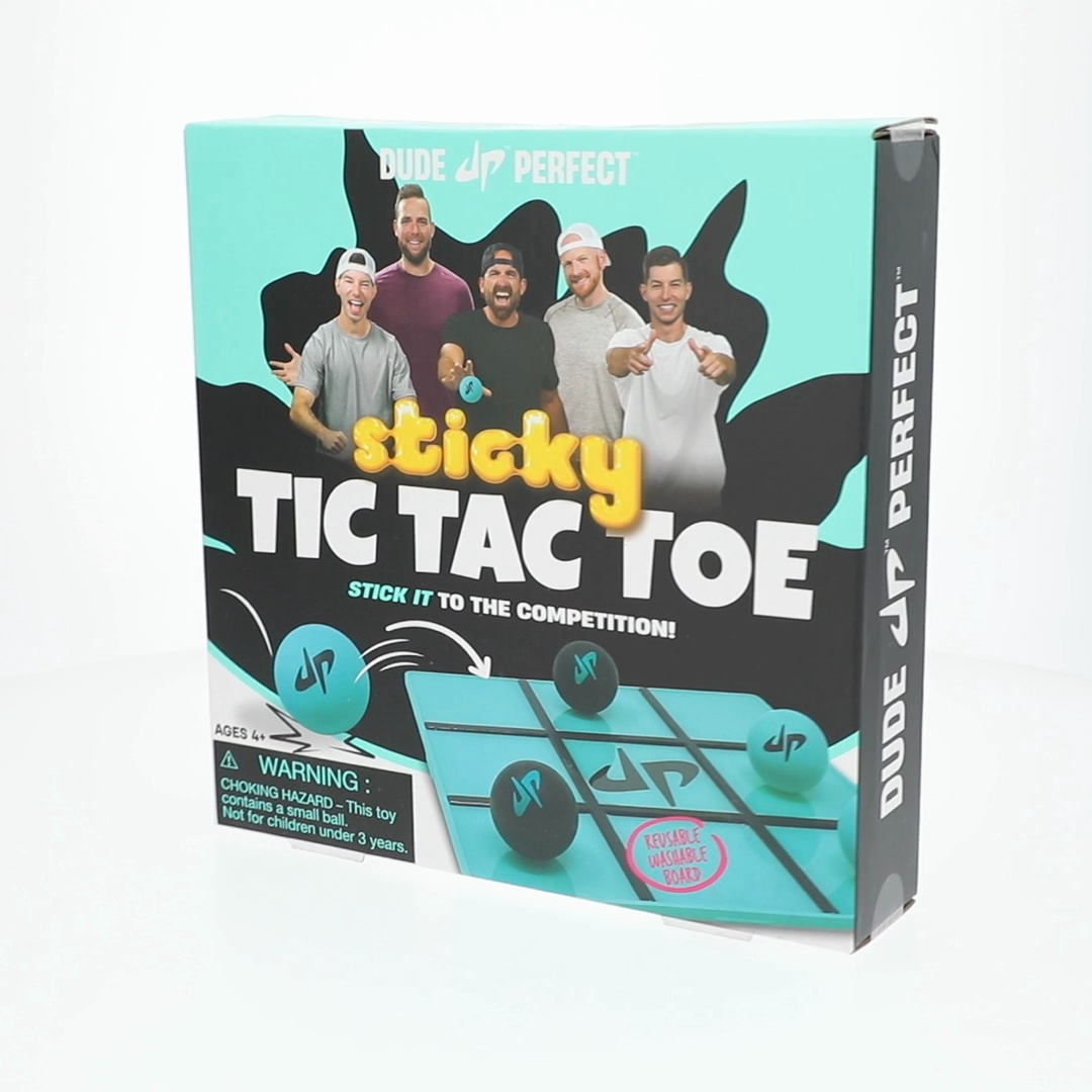 Dude Perfect, Sticky Tic Tac Toe, for Kids 4+, Reusable Washable