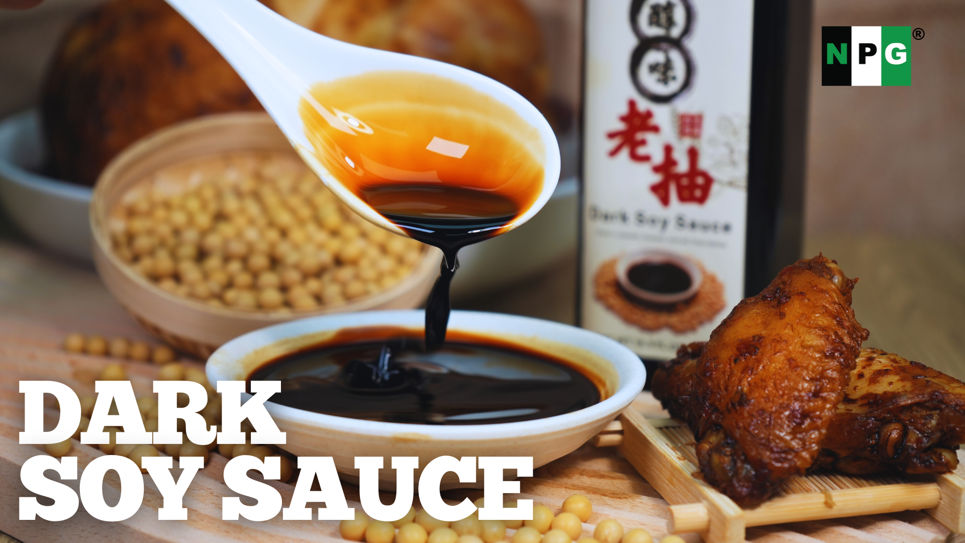 thumbnail video image 2 of NPG Light and Dark Soy Sauce Set 16.9 FL Oz (Pack of 2), Soy Dipping Sauces for Fish, Dumpling, Noodles, and Marinade Meat, Condiment for Japanese Sushi, Sashimi, Asian Stir Fry, Vegan, 2 of 7