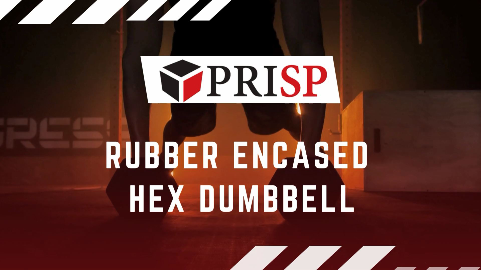 thumbnail video image 2 of PRISP Rubber Encased Hex Dumbbell - Cast Iron Hand Weight for Home Gym, Exercise and Fitness with Rubber Grip; Sold Individually, 2 of 9