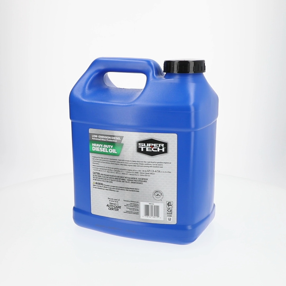 Super Tech Heavy Duty SAE 15W-40 Motor Oil, 2 Gallons for Diesel