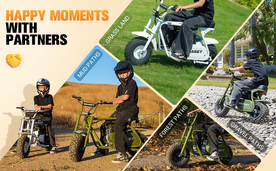 thumbnail video image 2 of Arshin 99cc Gas Powered Mini Dirt Bike,21MPH Off-Road Motorcycle,200 Lbs Capacity,Disc Brakes,Rear Suspension(Black), 2 of 13