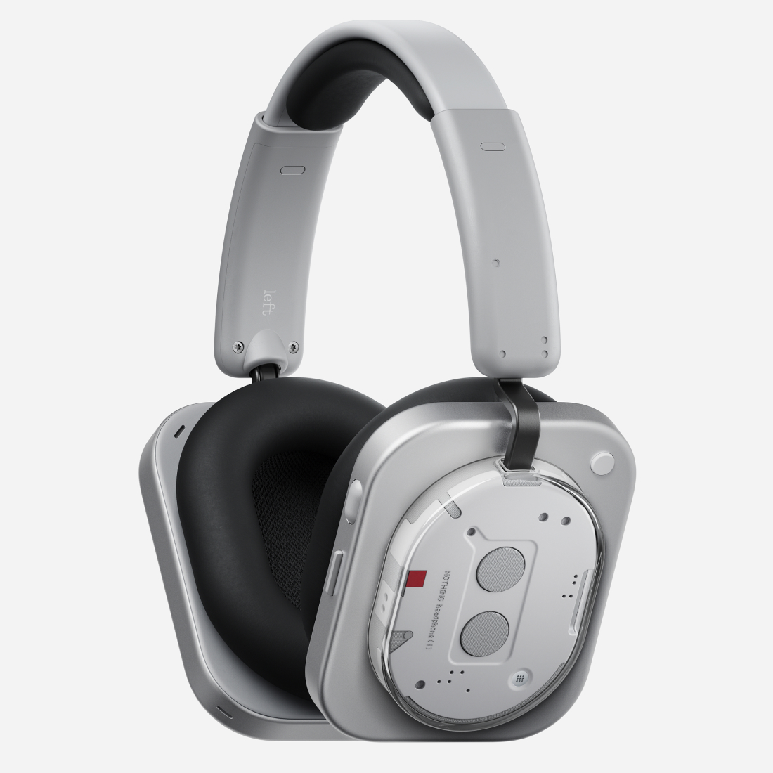 thumbnail video image 2 of Nothing Headphone (1) Hybrid Active Noise Cancelling Headphones, Wireless Over-Ear Headphones with 6 Mics, 80Hrs Playtime, Hi-Res Audio, KEF-Tuned, Spatial Sound, Comfort Fit & Fast Charging White, 2 of 11
