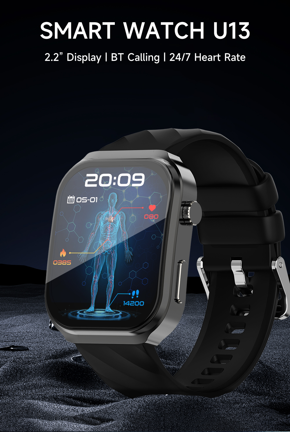 2025 Littlefat Smart Watch for Men and Women, Fitness Tracker with 2.2 ...
