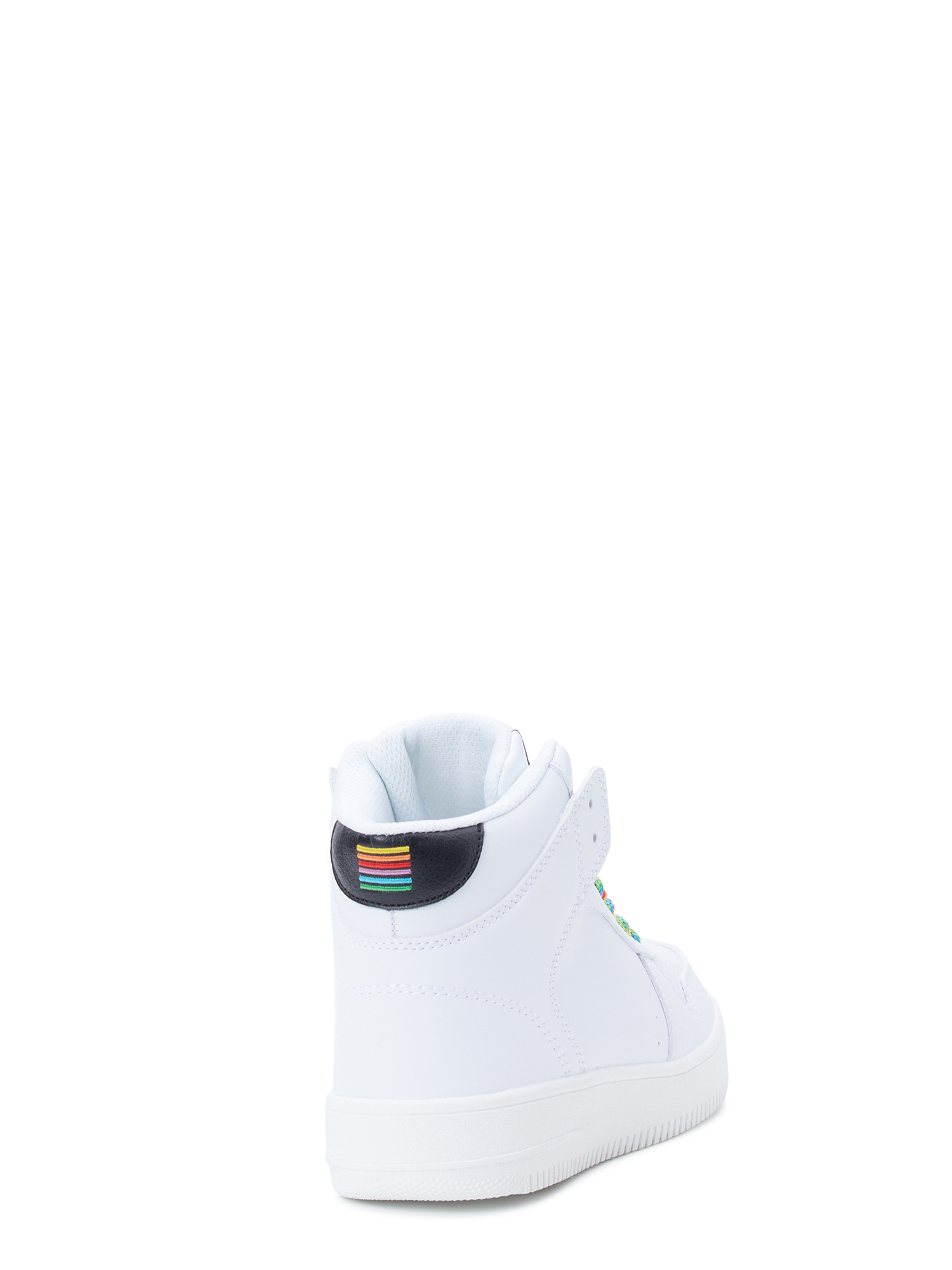 Love & Sports Women's Lace-up High-Top Sneakers (Alternate Rainbow