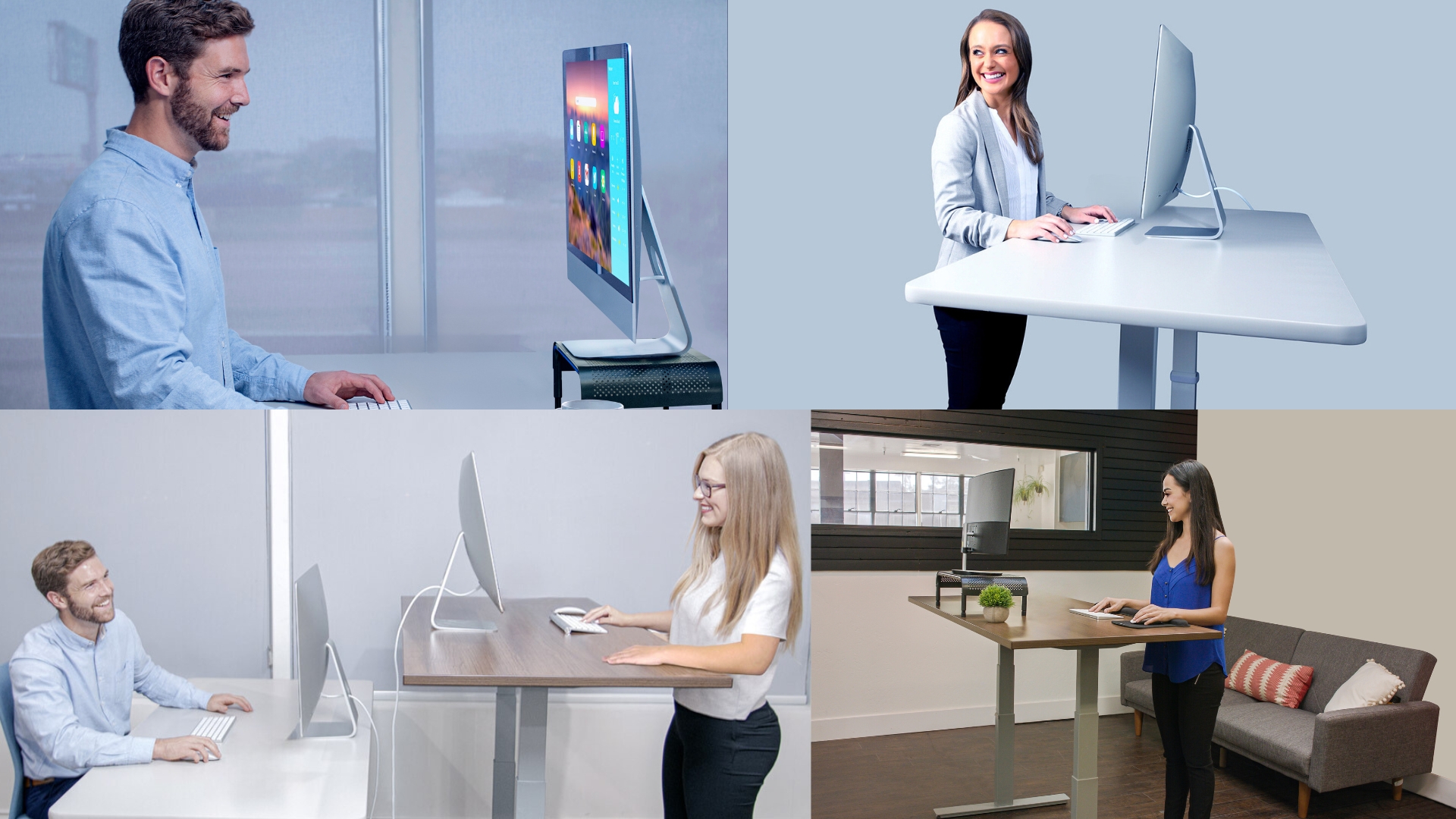 thumbnail video image 2 of QualGear Smart Electric Standing Desk – Black, Bluetooth Dual Motor, Mobile App, Reversible Top, 2 of 12