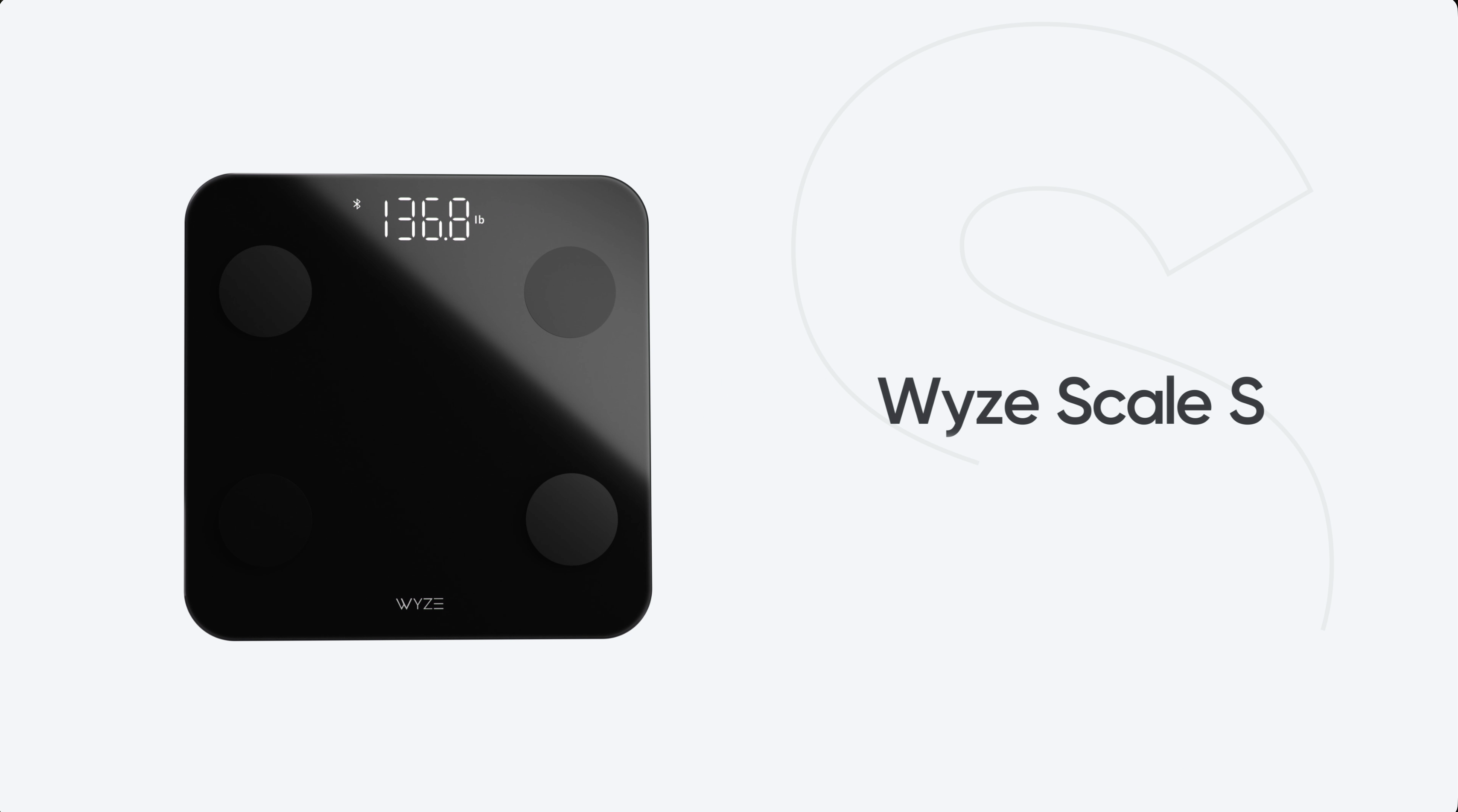 thumbnail video image 2 of Wyze Scale S, Scale for Body Weight, Digital Bathroom Scale for Body Fat, BMI, Muscle, and Heart Rate, Body Composition Analyzer with App, Batteries Included, Bluetooth, 400 lb, Black, 2 of 10