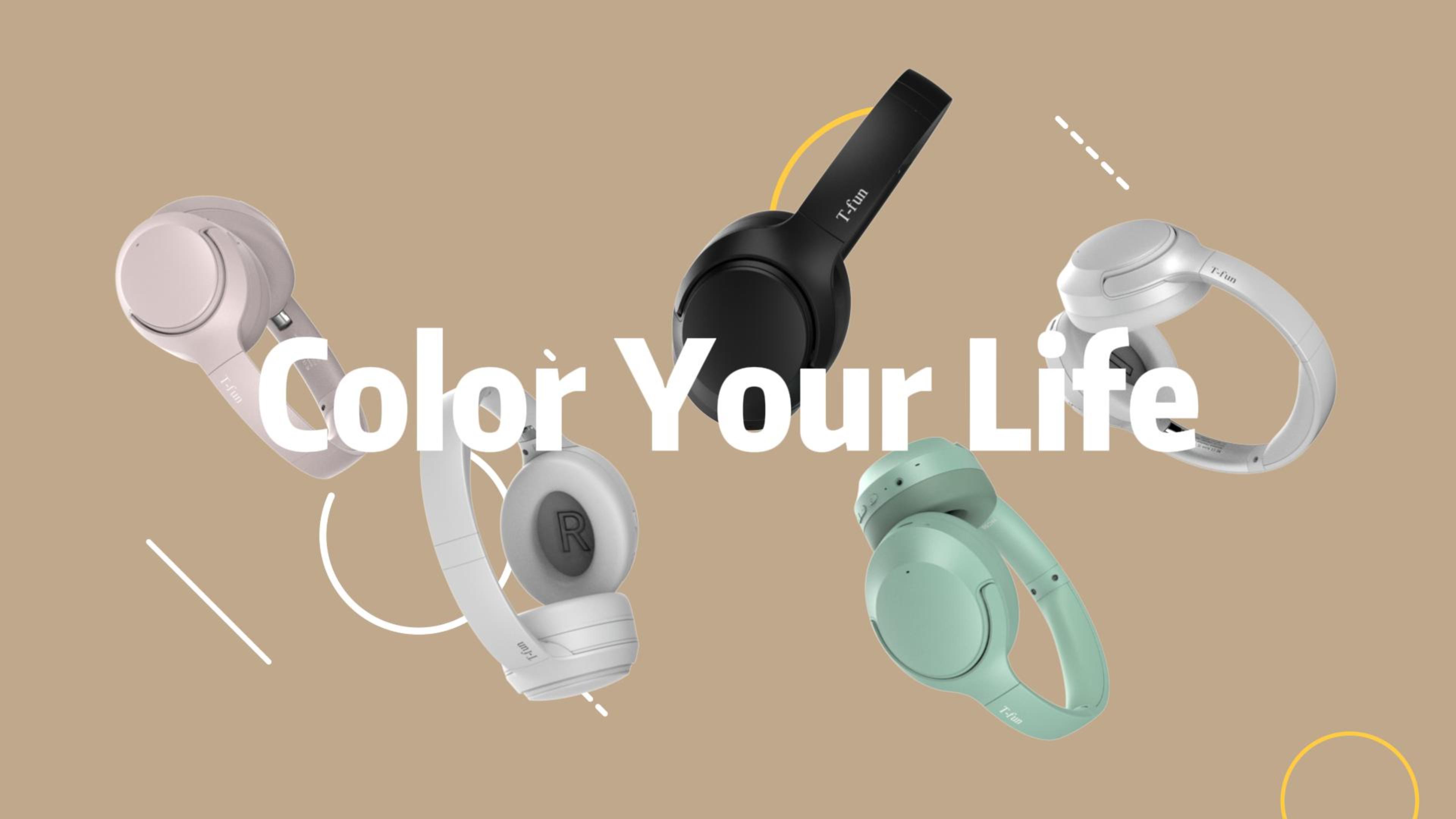 FOFUN NC50 Hybrid Active Noise Cancelling Headphones Wireless Bluetooth ...