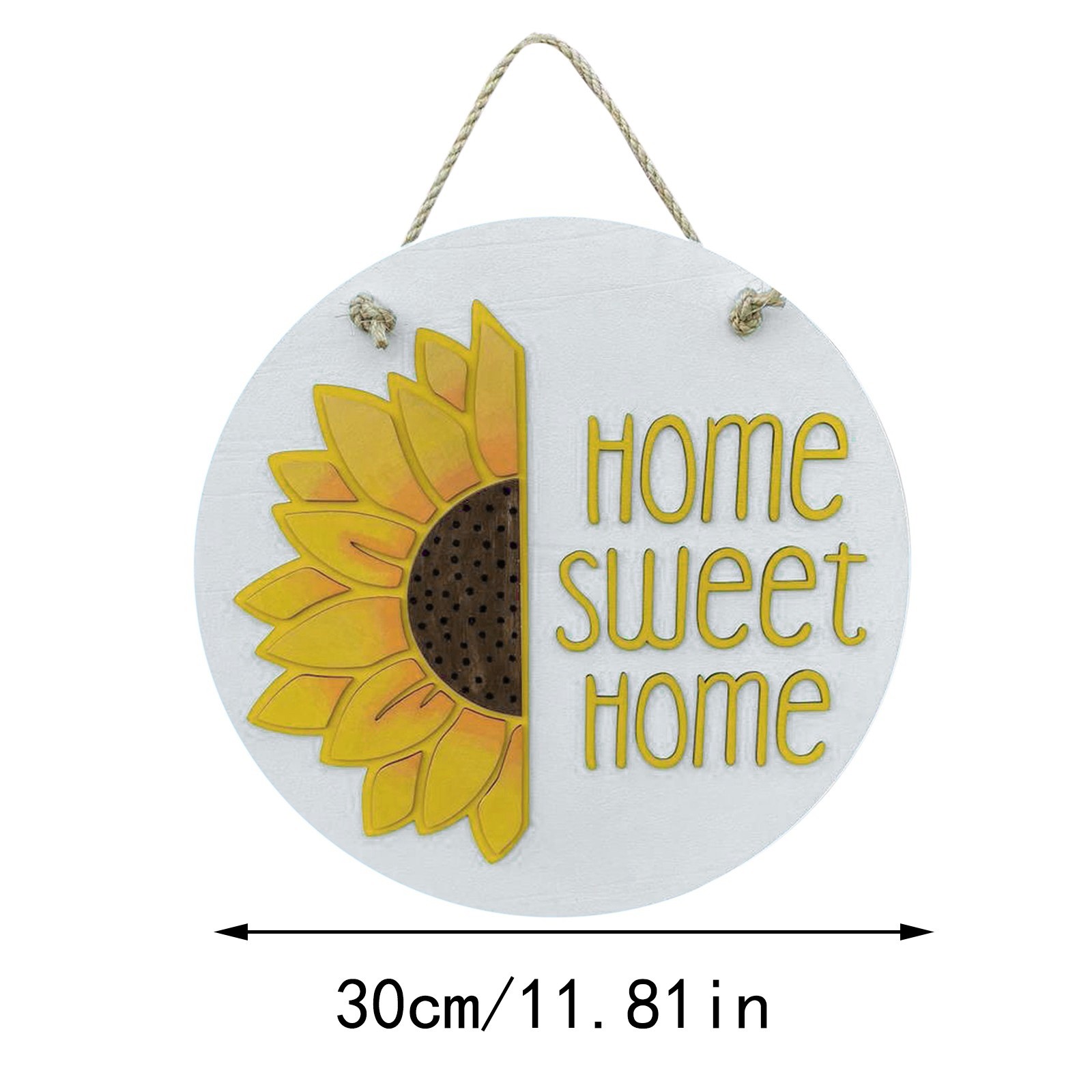 thumbnail video image 2 of Front Door Hanging,Sunflower Welcome 3D Door Hanger Funny Door Hanger Farmhouse Door Hanger Rustic Welcome Sign Spring Festival Wooden Hanging Sign, 2 of 8