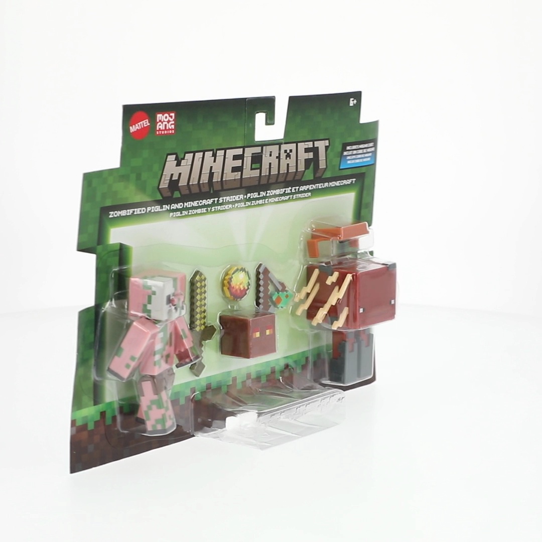 Minecraft Action Figures & Accessories 2-Pack, Zombified Piglin