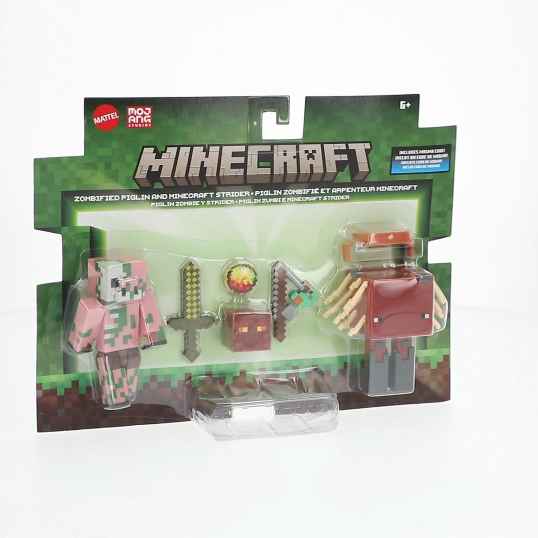 Minecraft Action Figures & Accessories 2-Pack, Zombified Piglin