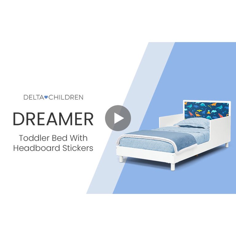 Delta Children Dreamer Toddler Bed (Choose from Dinosaur or