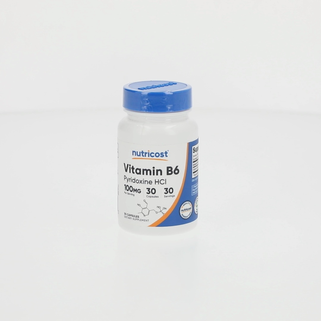 Vitamin B6 (Pyridoxine HCl) Capsules (100 MG) (30 Capsules