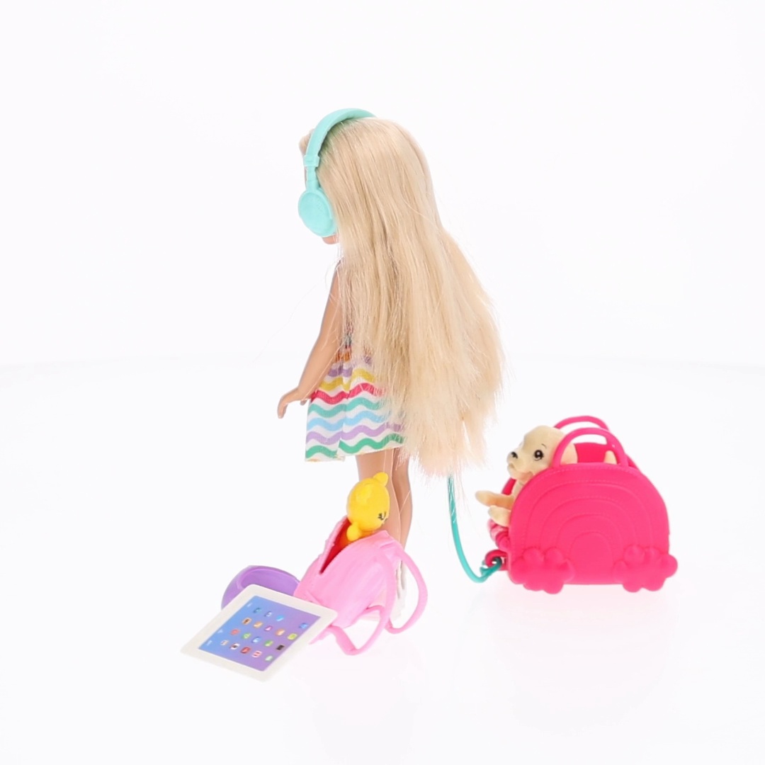BARBIE CHELSEA - COFFRET DE JEU CAGE DE TRANSPORT POUR CHIOT AVEC BARBIE CHELSEA - COFFRET DE JEU CAGE DE TRANSPORT POUR CHIOT AVEC