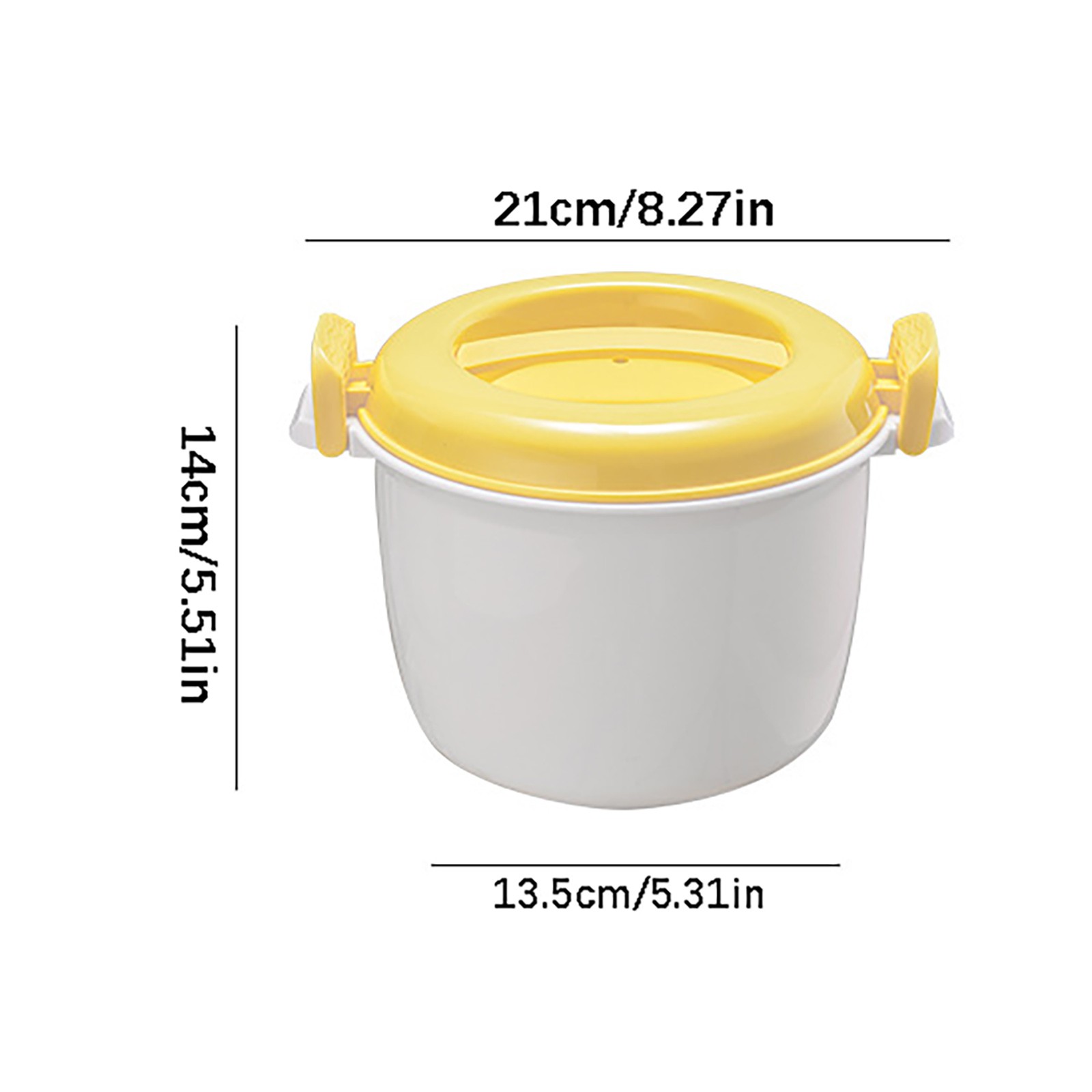 thumbnail video image 2 of Non-Stick Cooking Utensils,Rice Cooker Large Microwave Special Plastic Rice Cooker Multi Functional Thermal Lunch Box, 2 of 10