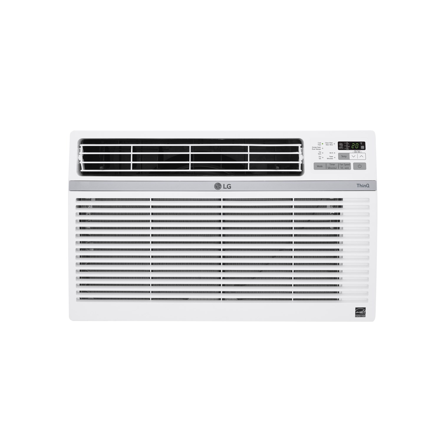LG 12,000 BTU Window Air Conditioner, Cools 550 Sq.Ft. (22' x 25' Room  Size), Quiet Operation, Electronic Control with Remote, 3 Cooling u0026 Fan  Speeds, Auto Restart, 115V - Walmart.com