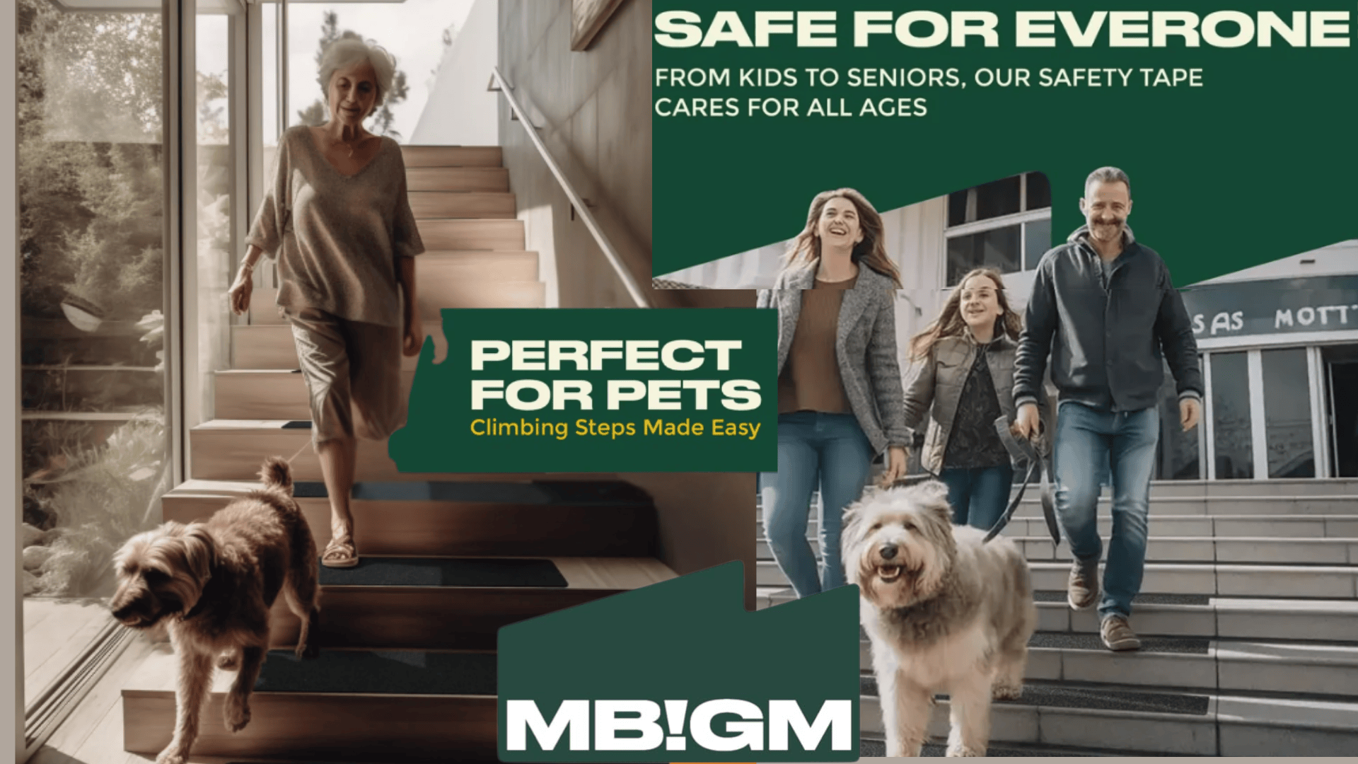 thumbnail video image 2 of MBIGM Stair Treads Outdoor, Heavy Duty Anti-Slip Tape Black Safety Traction Grip, 30" x 8 ", 12-Pack, 2 of 9