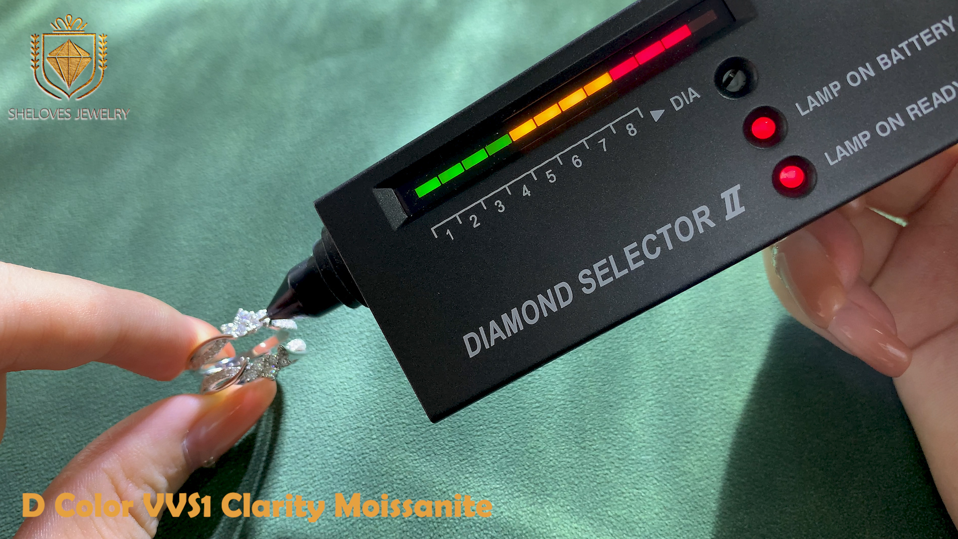 thumbnail video image 2 of SHELOVES Moissanite Ring Enhancers for Engagement Rings Guard Stacking Wedding Bands 925 Sterling Silver Size 7, 2 of 7