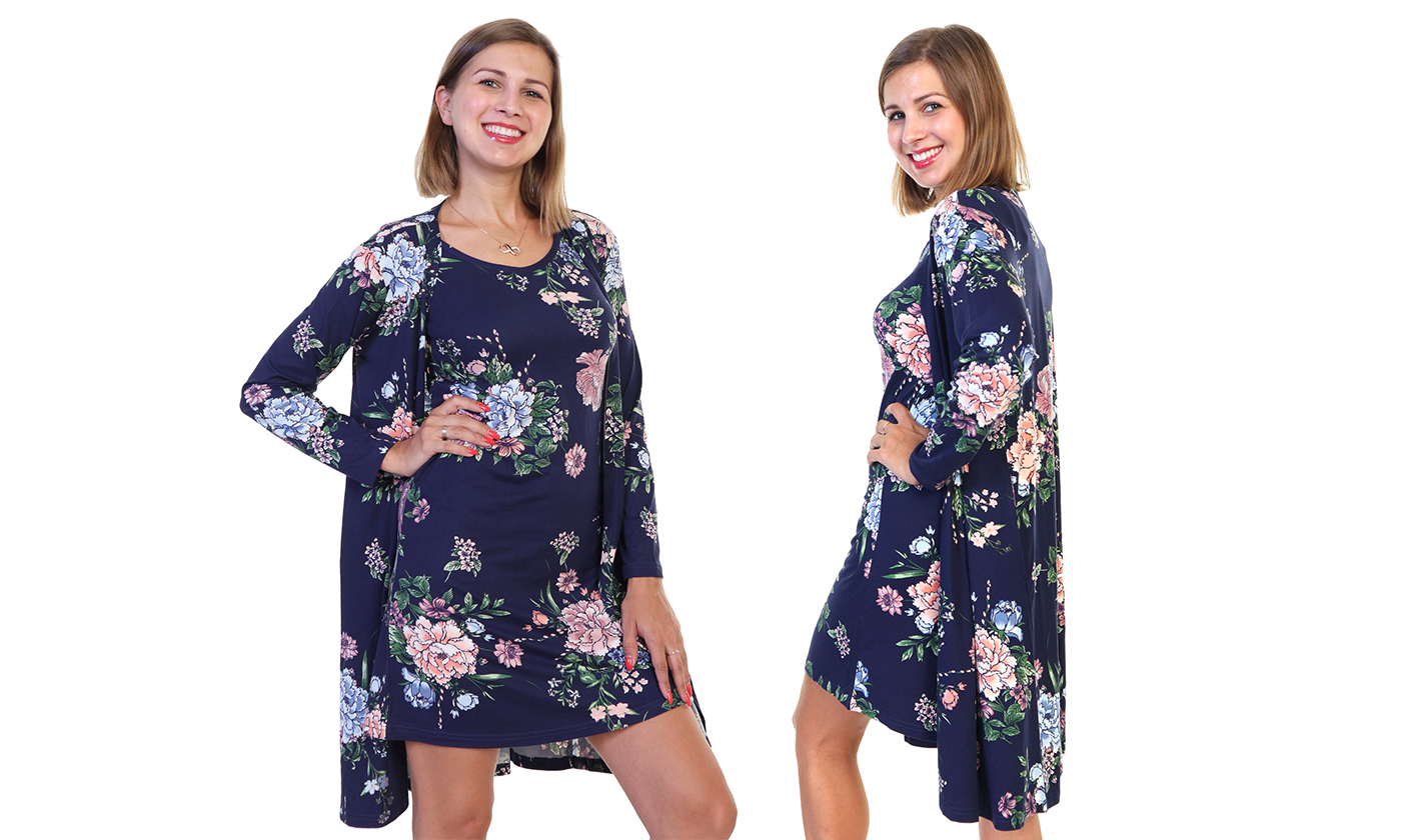 thumbnail video image 2 of Angelina Brushed Microfiber Long Sleeve Cardigan, 2 of 4