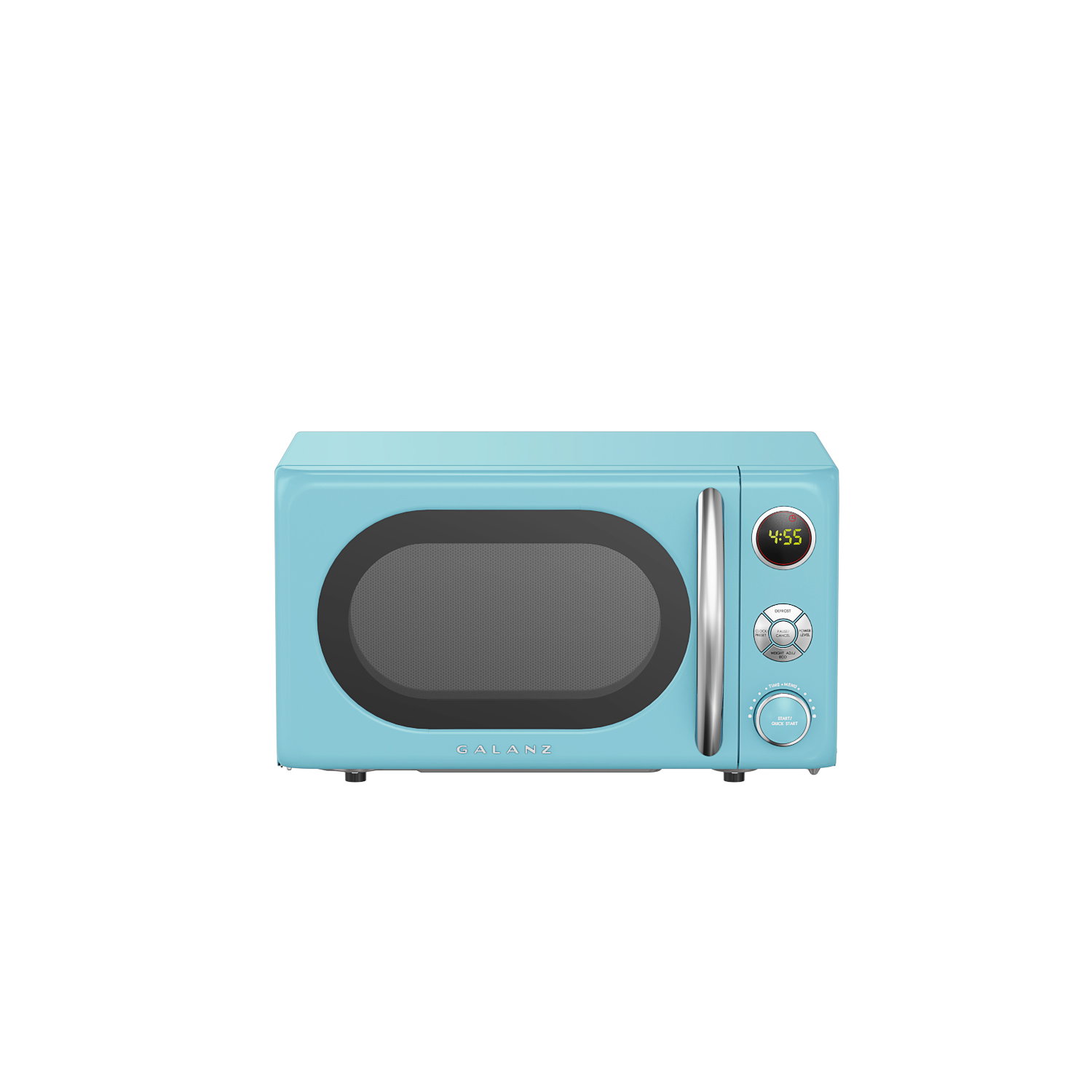 Galanz 0.7 Cu ft Retro Countertop Microwave Oven, 700 Watts, Blue