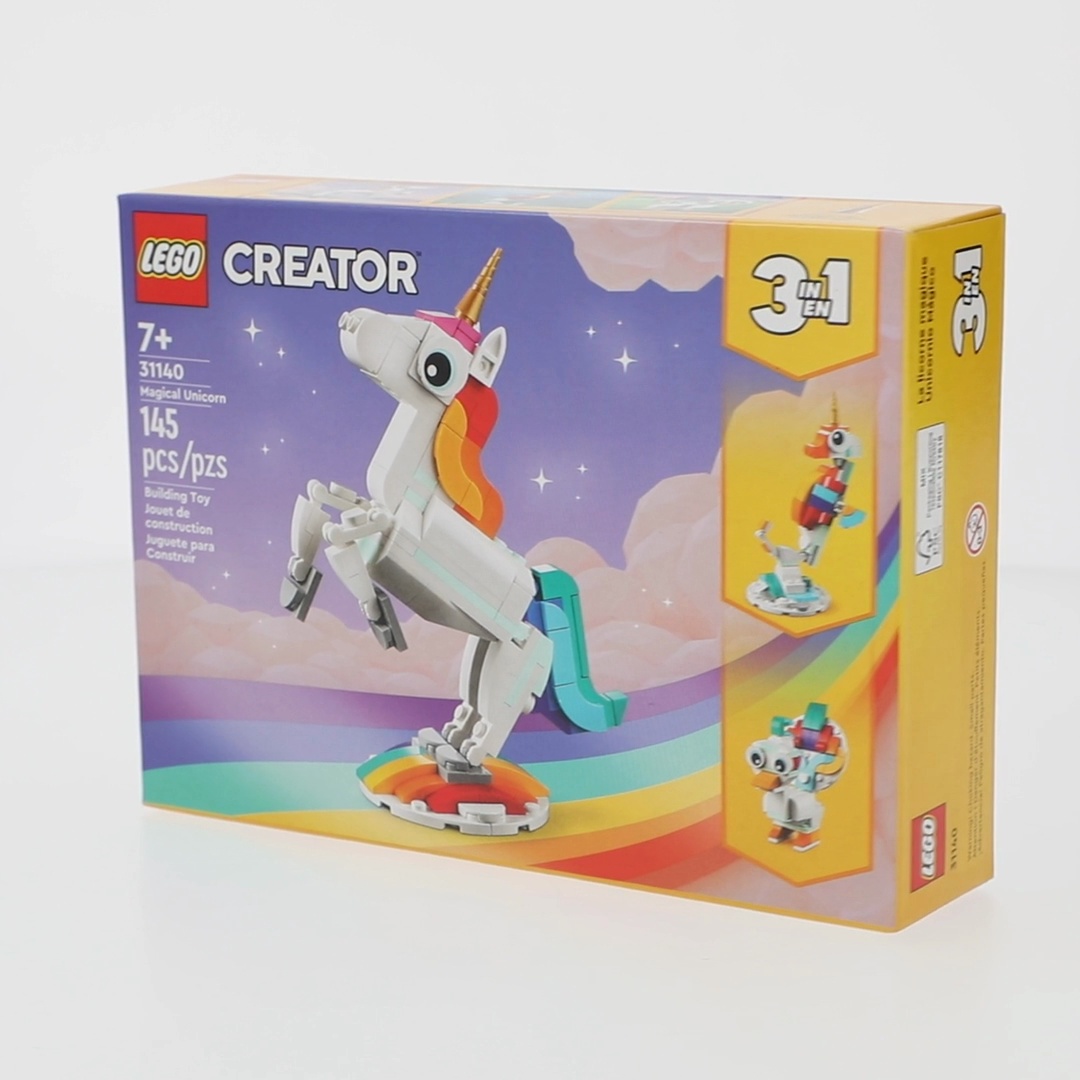 LEGO, Magical Unicorn 3 in 1 Building Toy Set, 31140, 145 Pieces