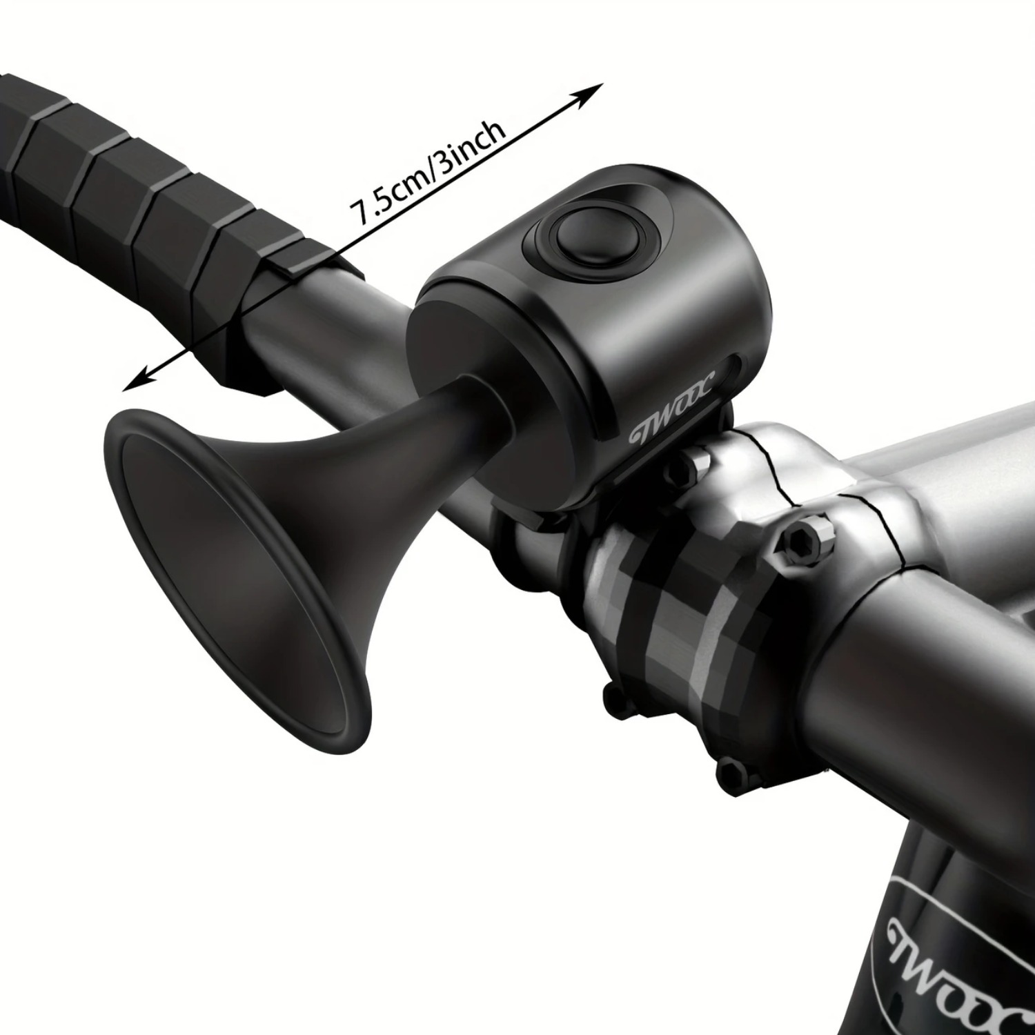 thumbnail video image 2 of Bicycle horn, mountain bike high-decibel warning bell, children's bike charging bell, cycling equipment, 2 of 23