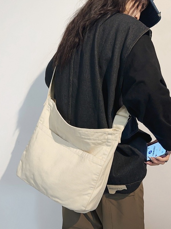 thumbnail video image 2 of SPEKSEE Large Capacity Canvas Hobo Bag for Women, Vintage Dumpling‑Style Crossbody Shoulder Bag with Adjustable Wide Strap, Multi‑Pocket Casual Daily Commute Canvas Sling Purse, 2 of 7