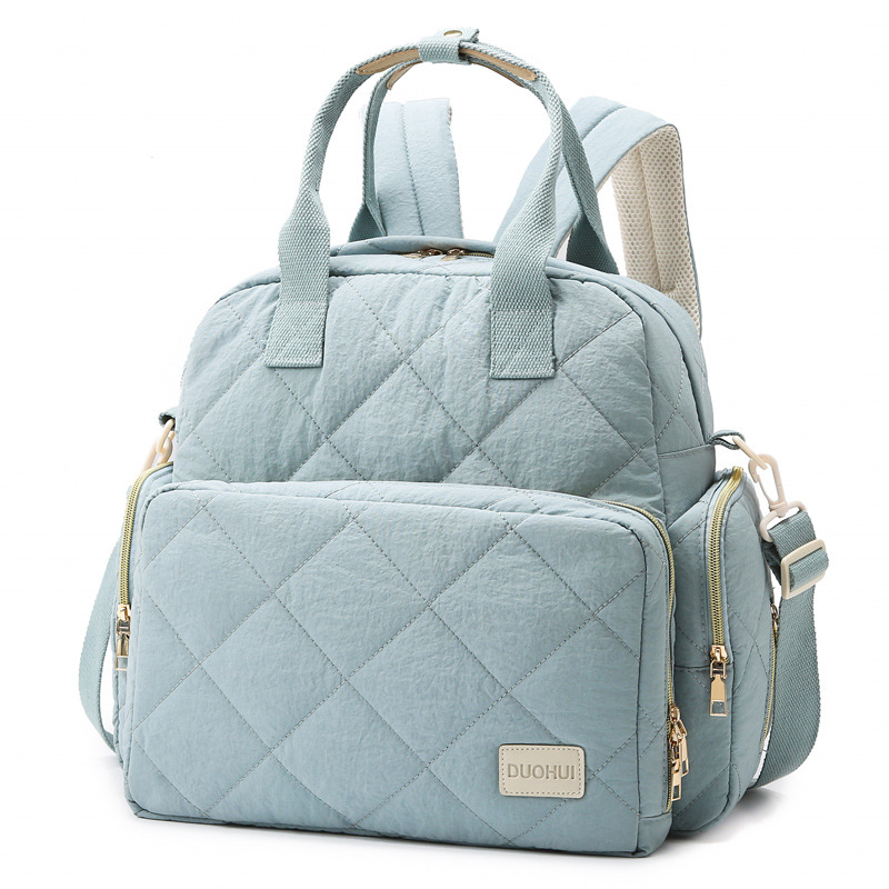 thumbnail video image 2 of SPEKSEE Large Diaper Backpack with Changing Pad, Travel Diapers Bag for Mom Quilted Mommy Daipering, Hospital Bag for Women Labor Delivery Maternity Tote, 2 of 10