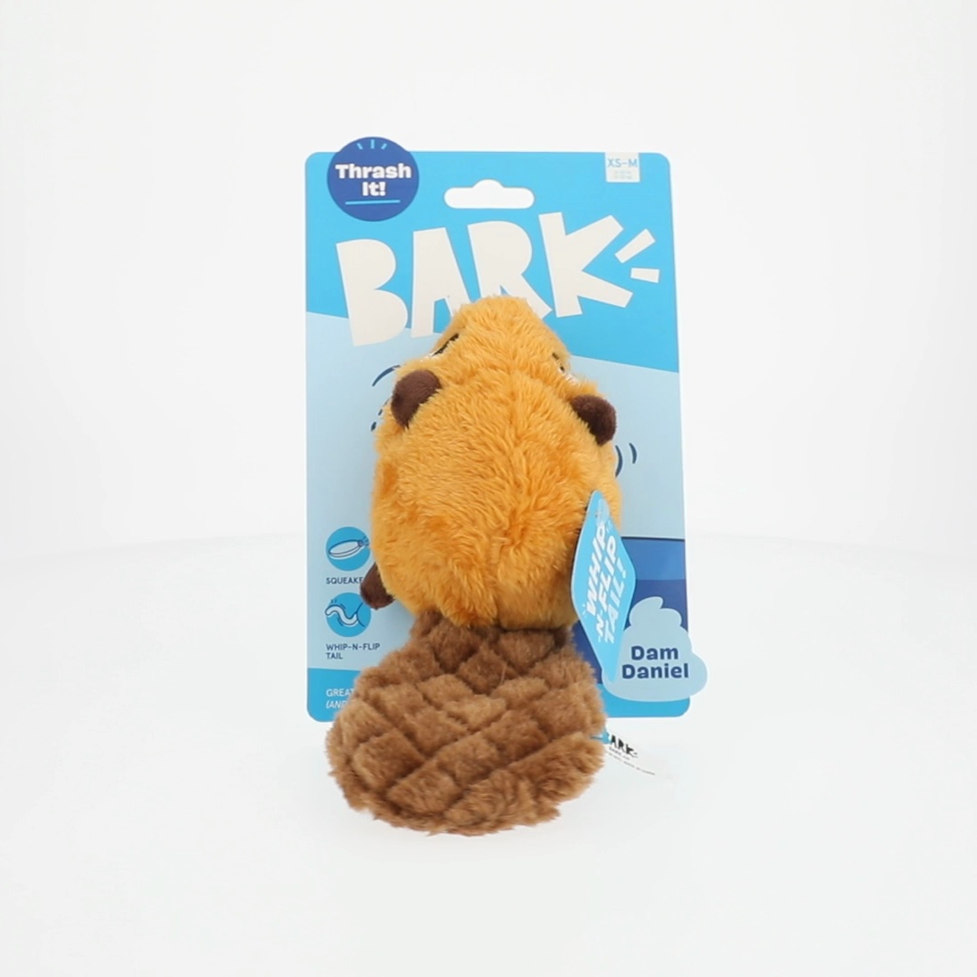 BARK Box Dam Daniel Beaver Squeaky Crinkle Plush Dog Toy, XS to Medium - Walmart.com BARK Box Dam Daniel Beaver Squeaky Crinkle Plush Dog Toy, XS to Medium - Walmart.com