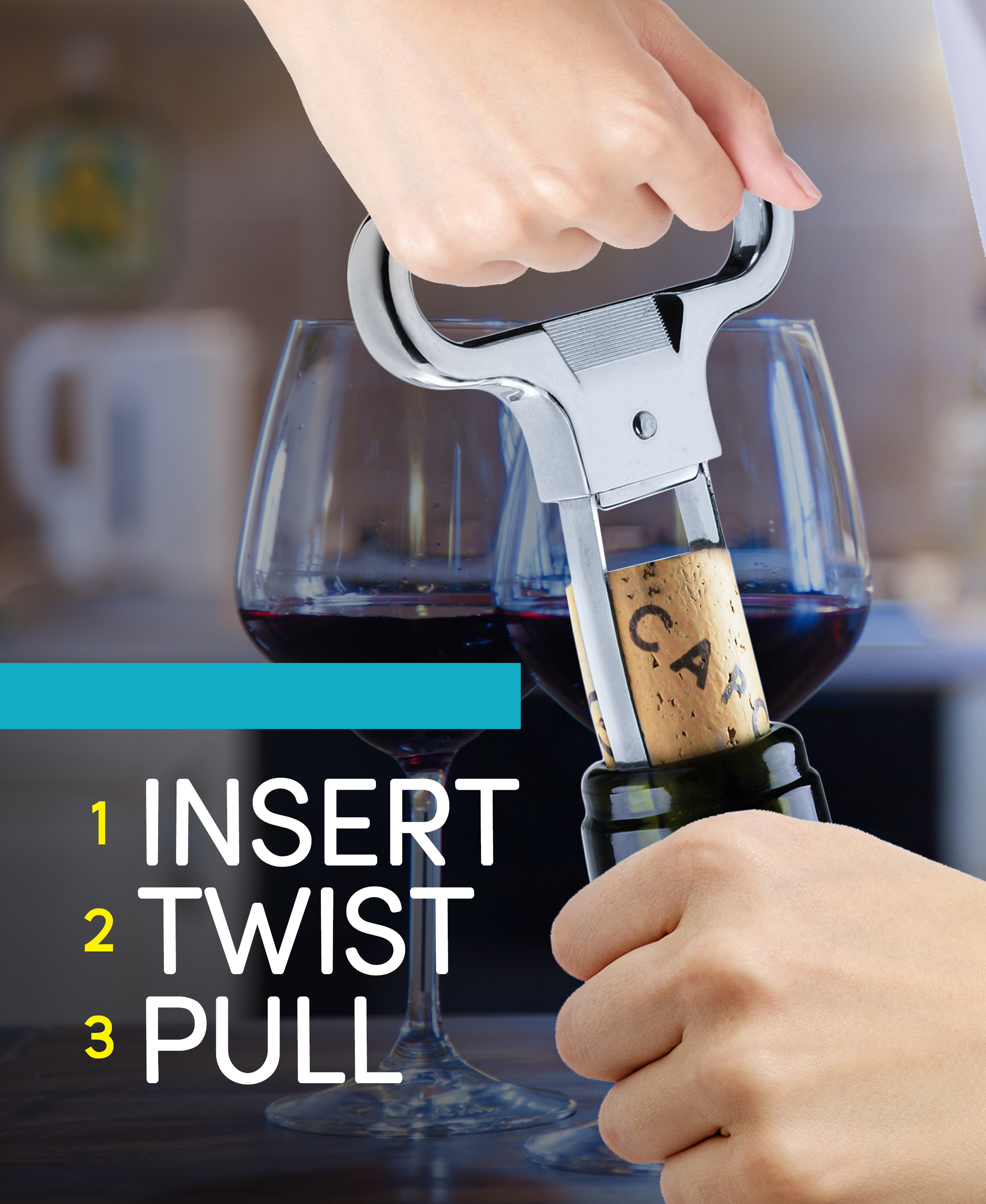 thumbnail video image 2 of Belwares Ah-So Wine Opener, Two-Prong Cork Puller with Sheath, Stainless Steel, 2 of 7