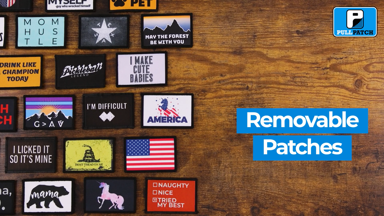 thumbnail video image 2 of Roughneck - Texas Skull & Wrenches - Removable Patch, 2 of 4