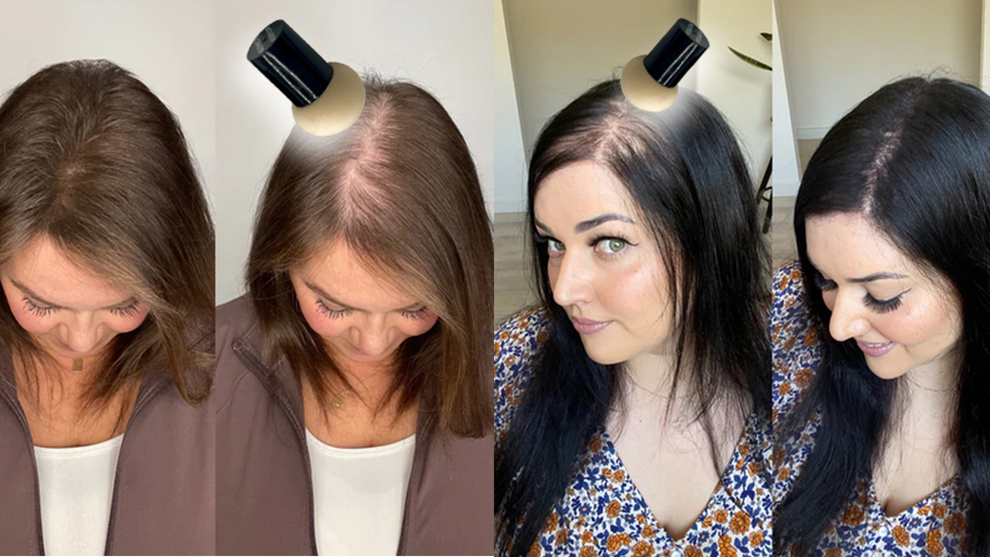 thumbnail video image 2 of KERATIN RESEARCH Hairline Filler Unisex Mineral Powder Root Touch-Up Hair loss Concealer Scalp & Beard Bald Patch Coverage Fibers for Thinning Hair Waterproof Organic Natural look (AUBURN, XL), 2 of 9