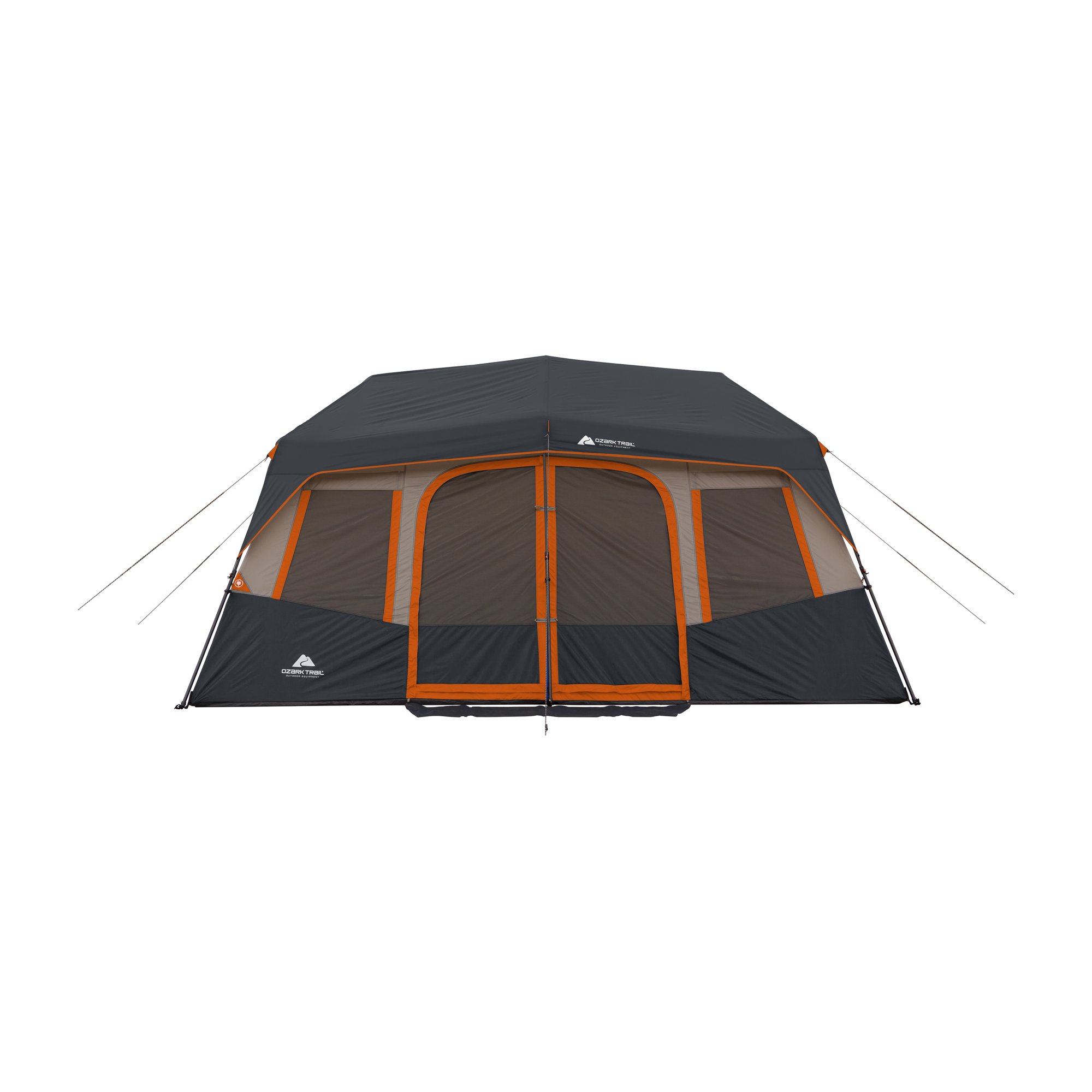 Ozark Trail 10-Person Instant Cabin Tent – 2-Room Family Camping Tent with Rainfly