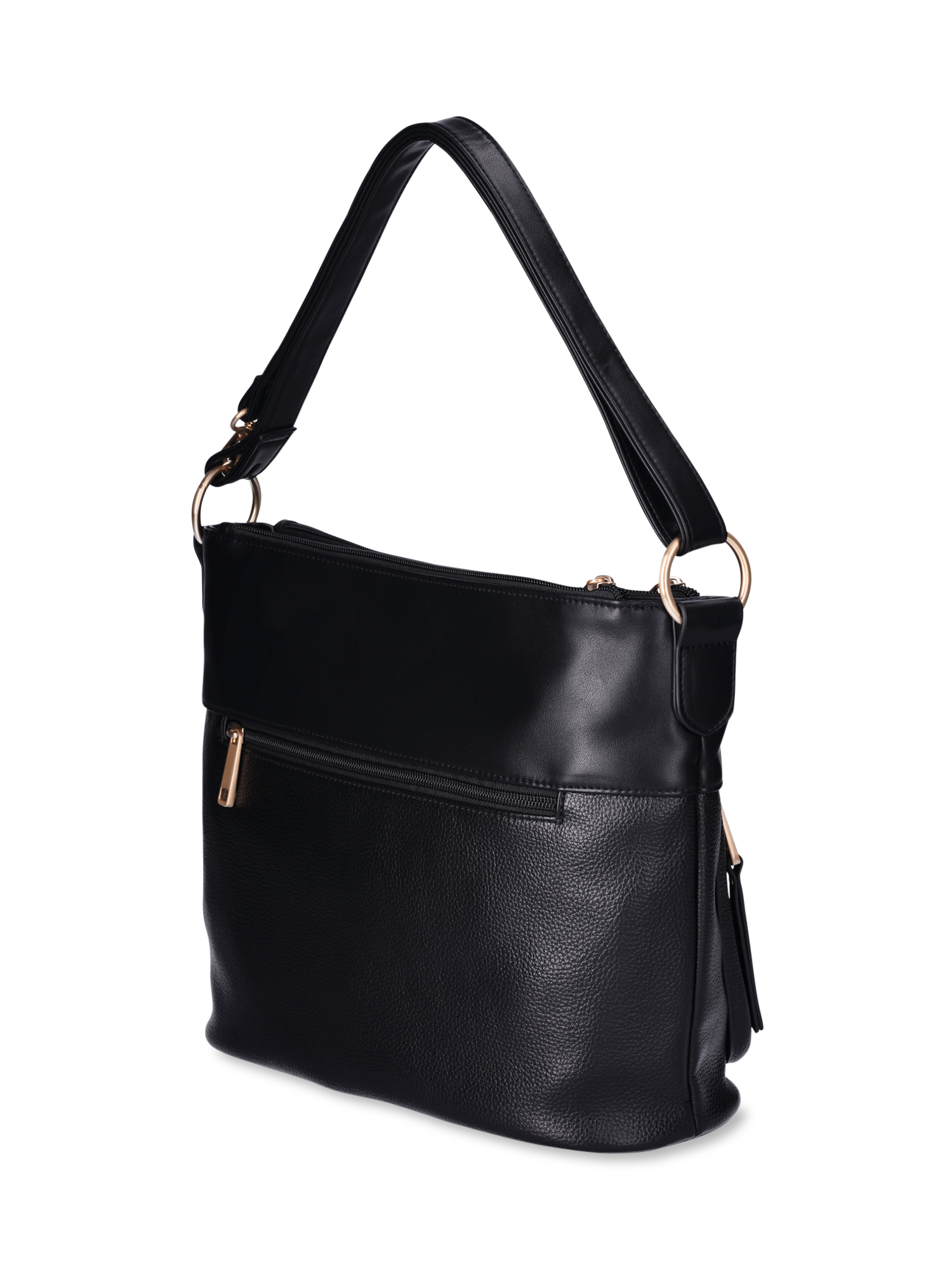 Time and Tru Women's Harlow Convertible Faux Leather Hobo