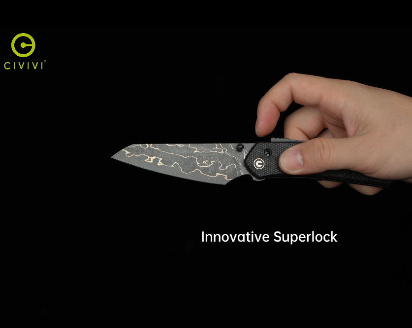 thumbnail video image 2 of CIVIVI Vision FG Pocket Folding Knife 3.54" Nitro-V Blade C22036-1, 2 of 7